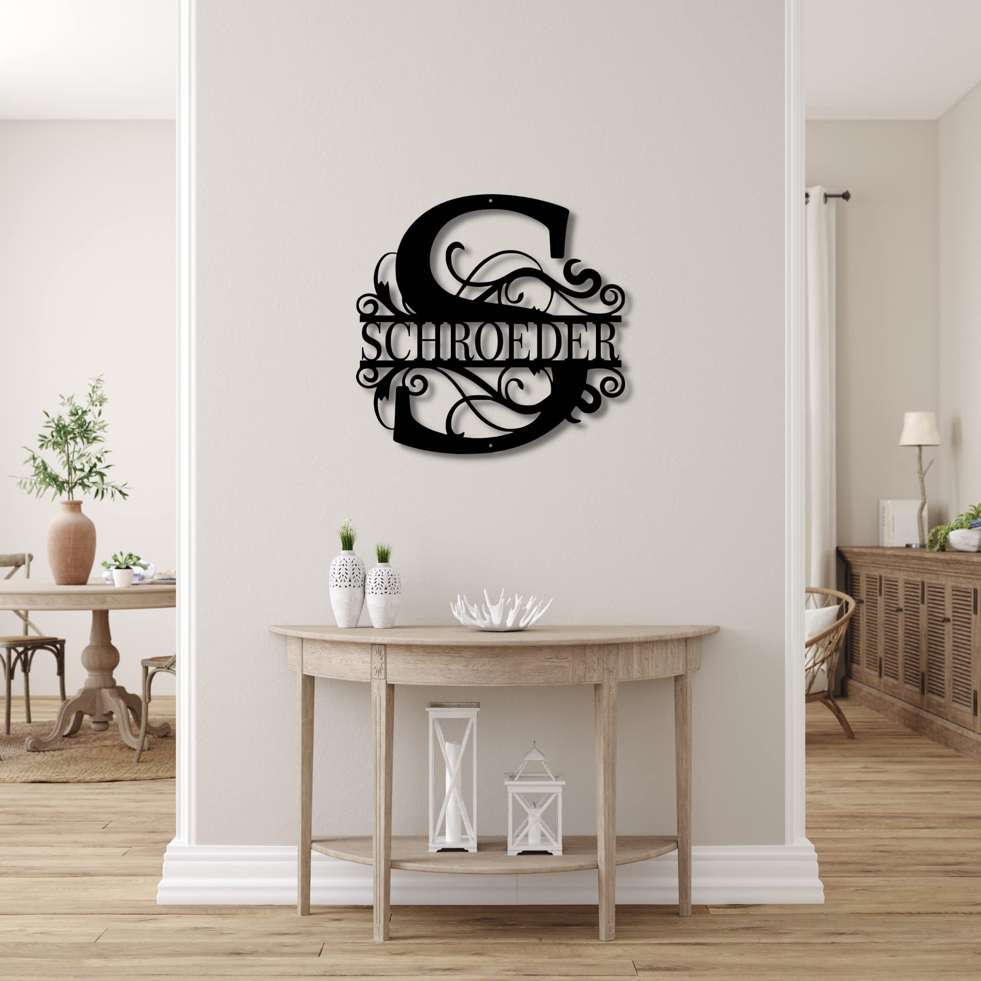 LaModaHome SCHROEDER Metal Wall Art Decor for Living Room & Bedroom