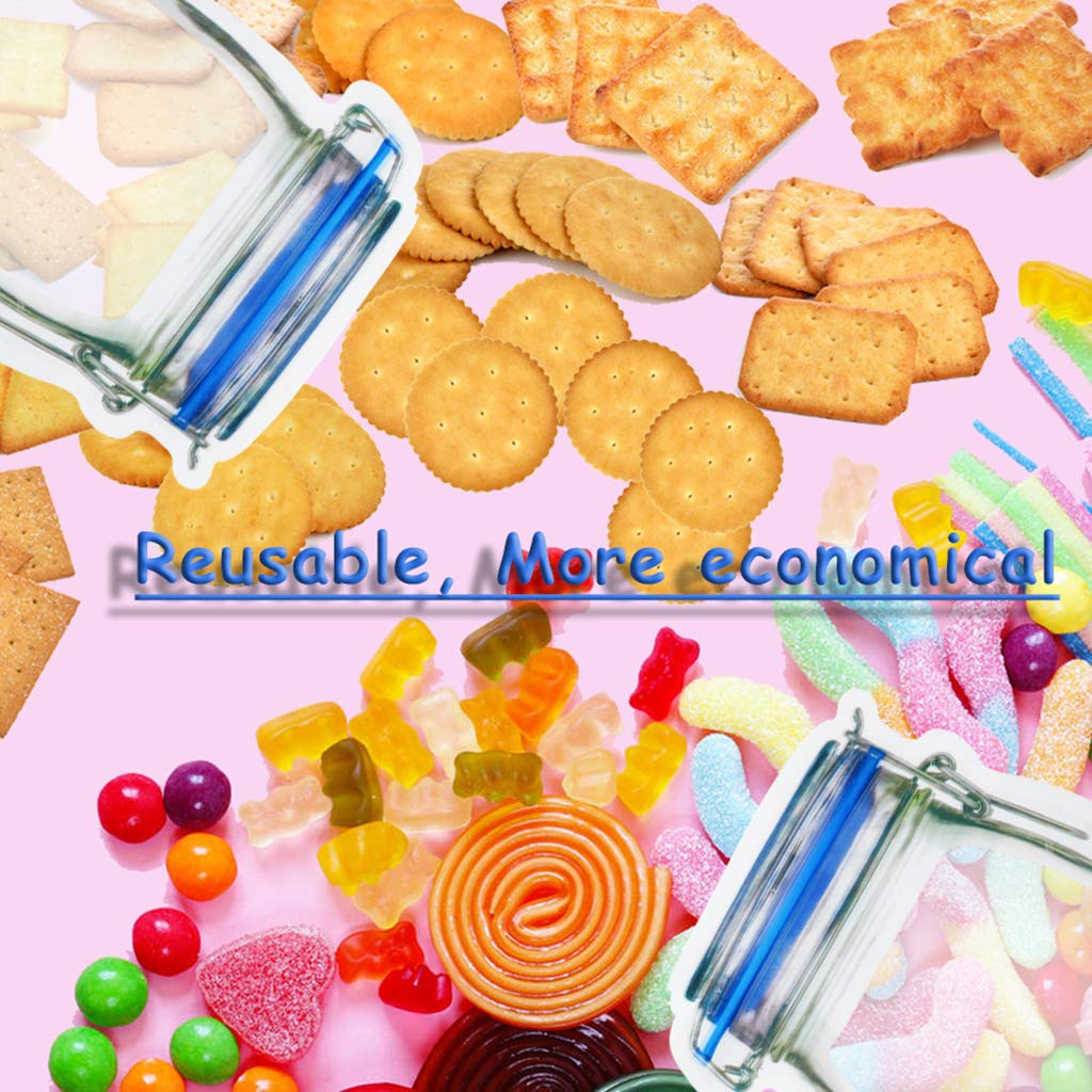 24-Pack Reusable Mason Jar Bags for Snacks - Leakproof & Fresh Food Storage Solution - Ideal for Nuts, Candy, Trail Mix & Meal Prep - Perfect for Home, Office & Travel Use