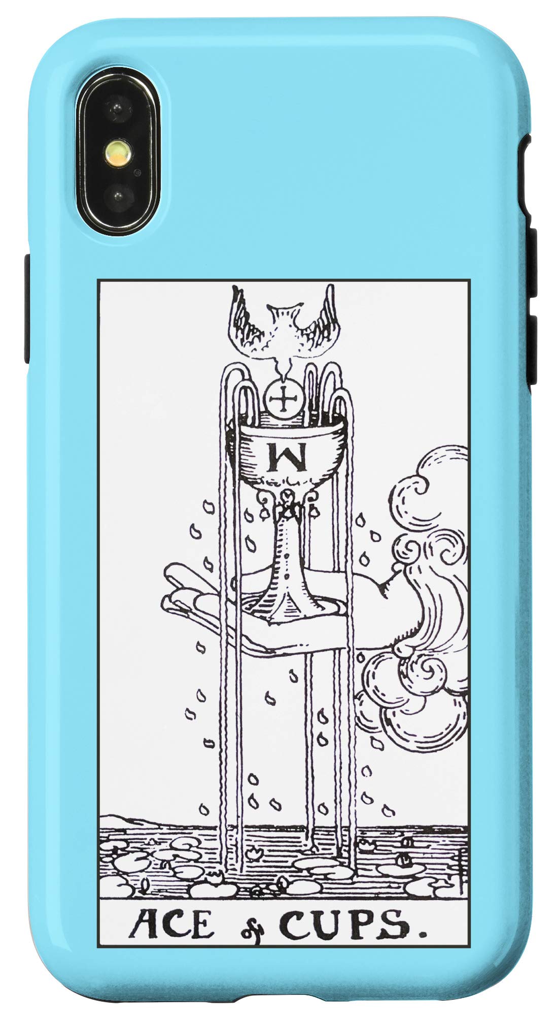 iPhone X/XS Tarot Card Case - Ace of Cups Design | Premium Protective Phone Cover for iPhone X/XS | Perfect for Tarot Enthusiasts & Spiritual Protection
