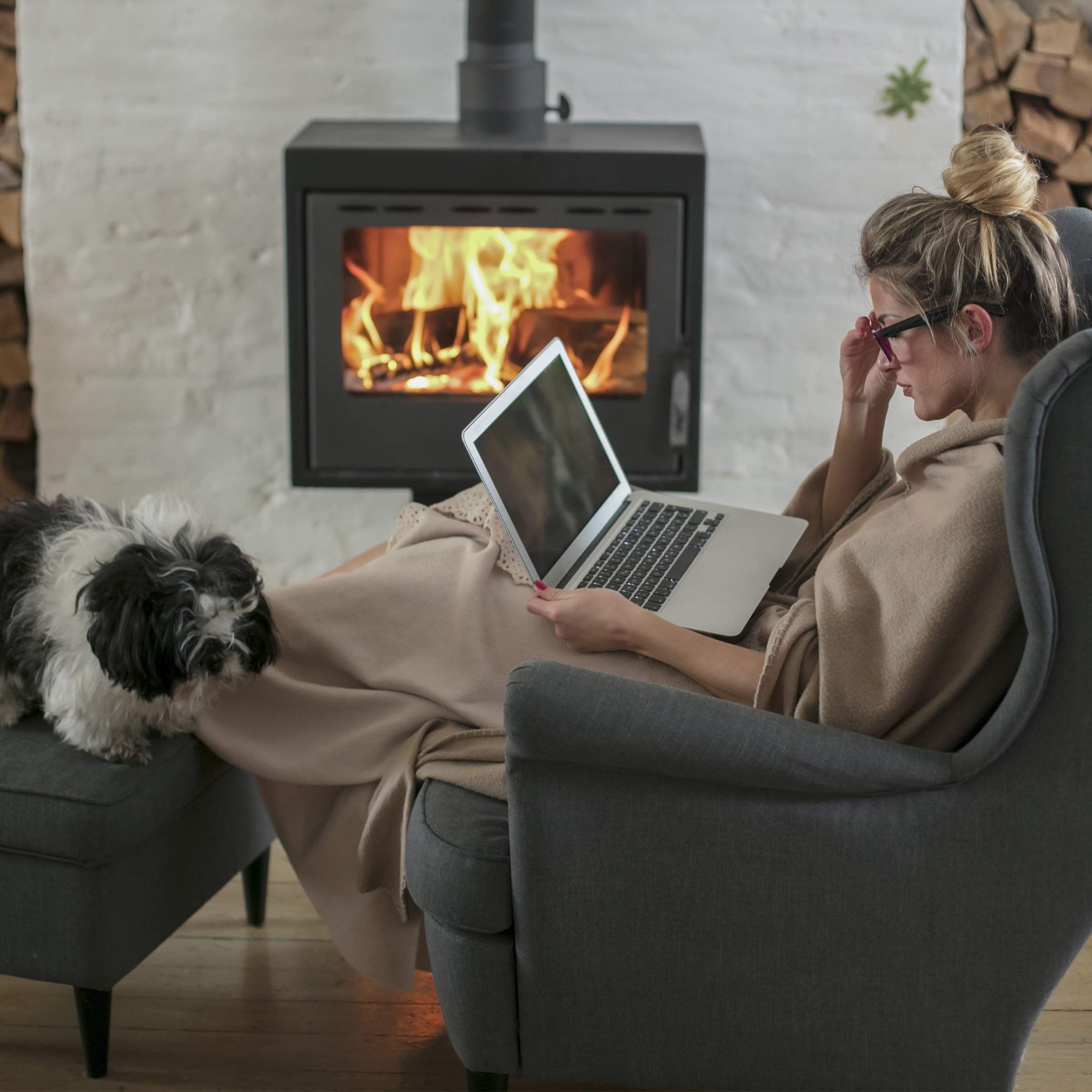 Luxury Hypoallergenic Faux Rabbit Fur & Mink Backed Plush Throw Blanket - Soft Cozy Couch & Bed Blanket for Living Room, Bedroom Decor - Light Gray - Perfect for Winter Warmth, Gifts & Home Styling by Lavish Home