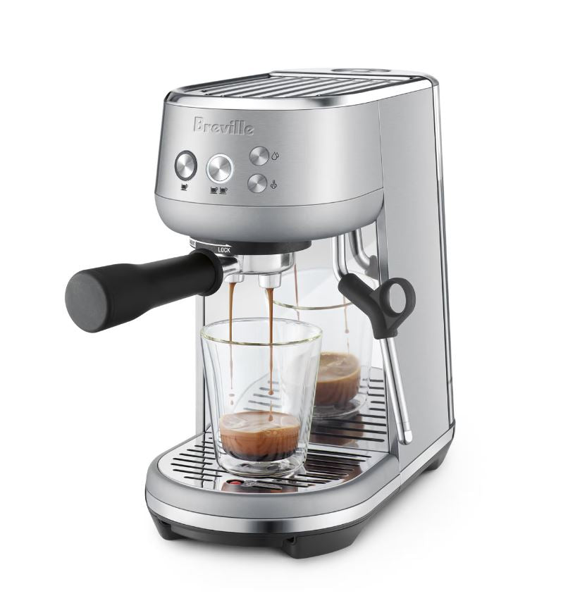 Breville The Bambino Espresso Machine - Compact & Fast Heat Up, Brushed Stainless Steel for Home Barista | Perfect for Small Kitchens & Morning Coffee Rituals