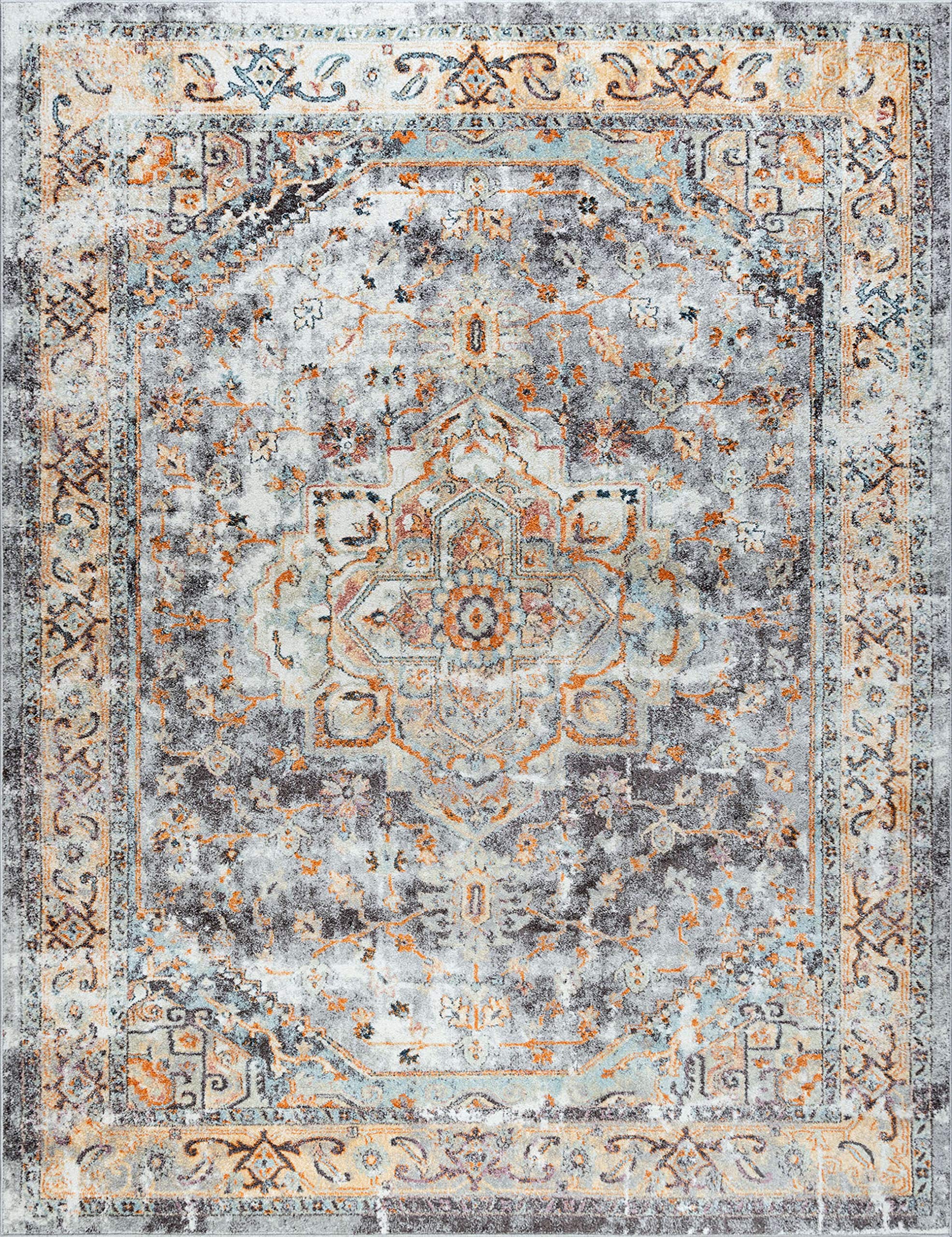 11x15 Traditional Large Area Rug - Blue 10'6