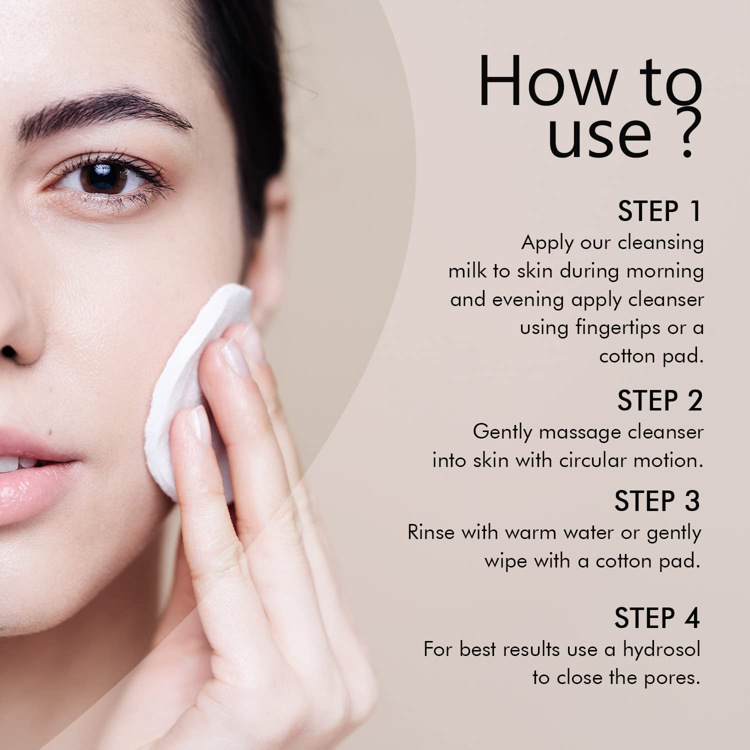THE LOVE CO. Gentle Cleansing Milk - Relaxing, Soothing & Moisturizing Daily Face Cleanser | Natural Makeup Remover with Safe Ingredients | Eco-Friendly Skincare (200ml) | Perfect for Sensitive Skin & Nighttime Routine