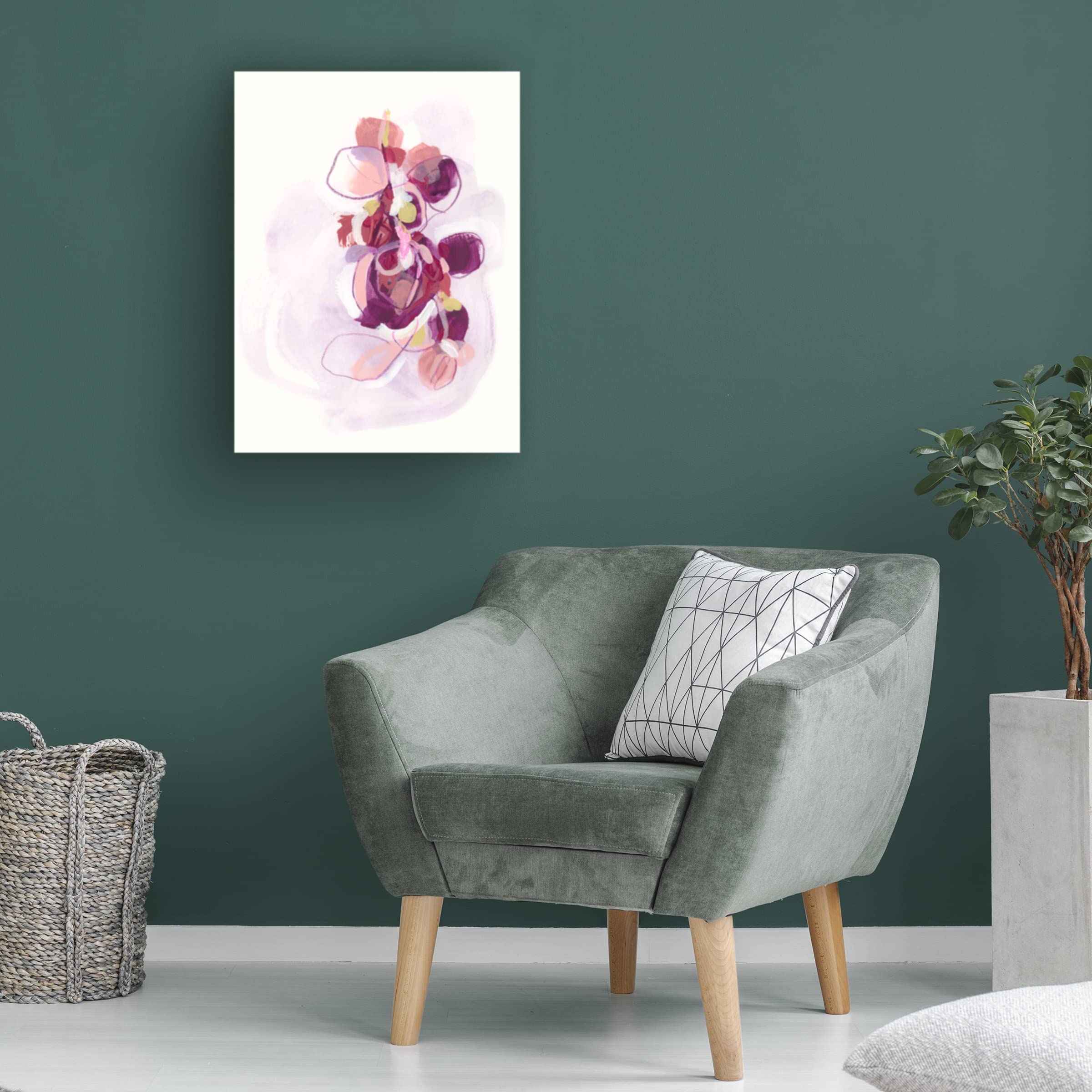 Trademark Fine Art 'Orchid Sonata II' Floral Canvas Wall Art by June Erica Vess - Elegant Home Decor for Living Room, Bedroom & Office