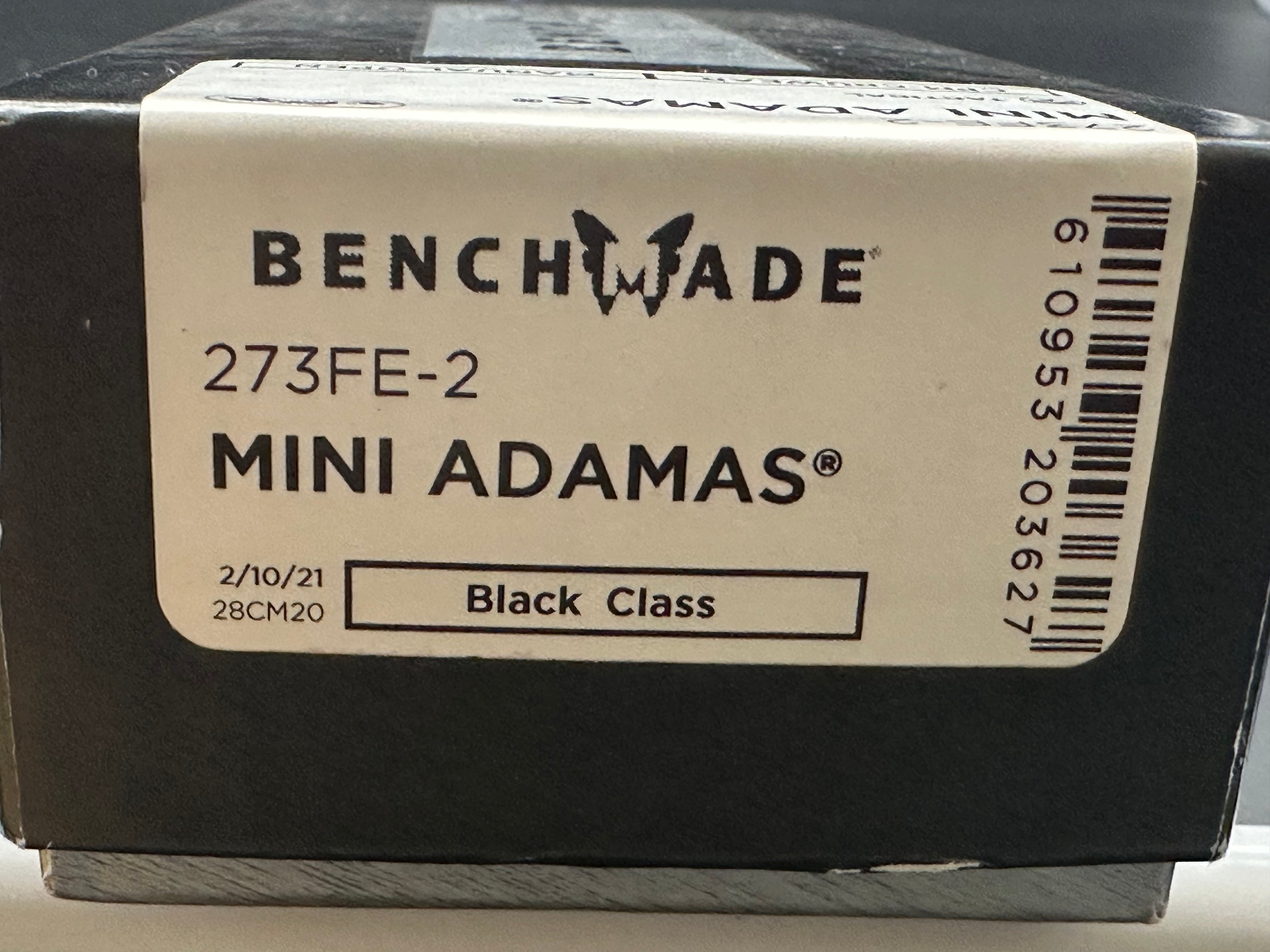 Benchmade 273 Mini Adamas Folding Knife - Olive Drab G10 Handle, CPM CruWear Steel, Plain Edge (BM273FE-2) | EDC, Outdoor, Camping & Survival Knife