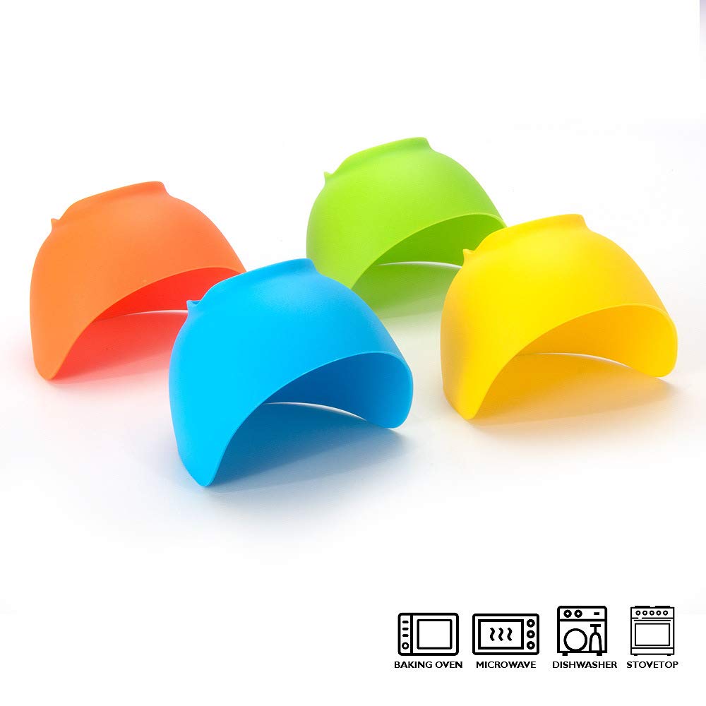 4-Pack Silicone Egg Steamer - Healthy Egg Cooker for Perfect Poached & Scrambled Eggs | Non-Stick Egg Molding Pan for Pancakes, Breakfast & Creative Cooking | BPA-Free Kitchen Gadget for Easy Meal Prep & Kids Lunch Ideas