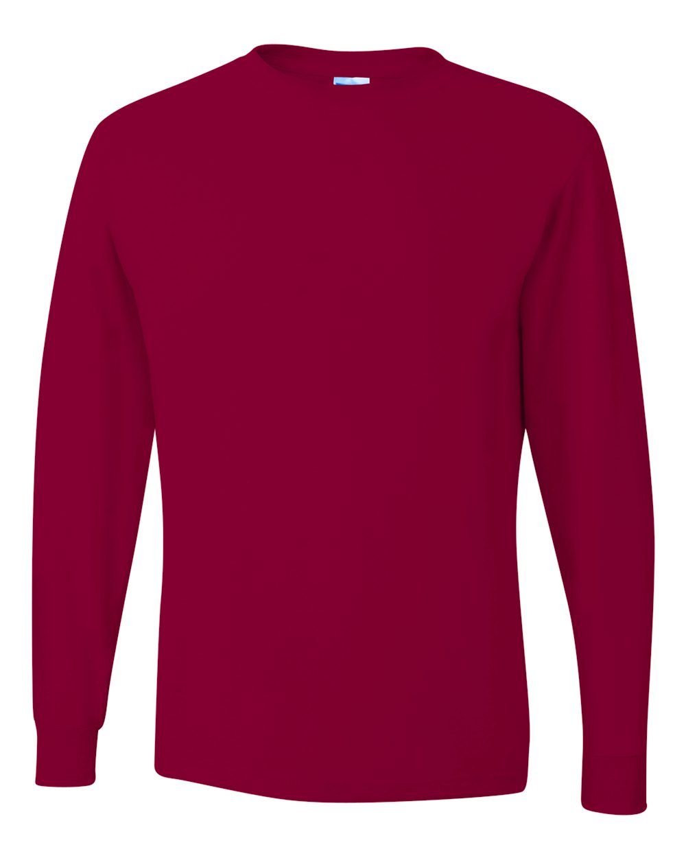 Jerzees 5.6 oz. 50/50 Heavyweight Blend Long-Sleeve T-Shirt for Men - Comfortable Cotton-Polyester Crewneck Shirt for Work, Casual Wear & Outdoor Activities