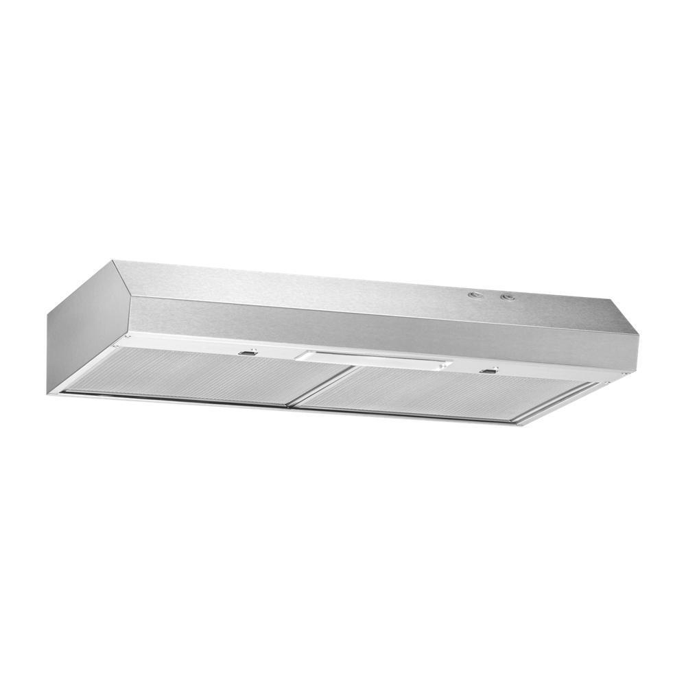 Amana WVU17UC0JS 30-Inch Stainless Steel Range Hood with Full-Width Grease Filters - Perfect for Kitchen Ventilation & Smoke Removal