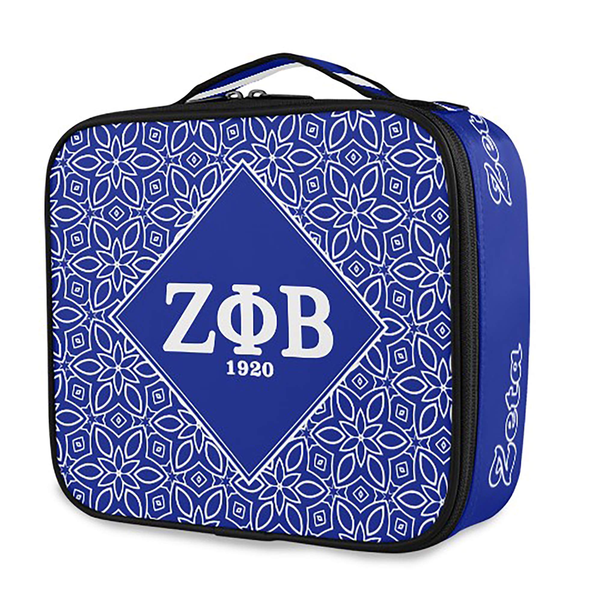 Zeta Phi Beta Sorority Cosmetic Bag - Official Greek Makeup Pouch & Travel Organizer for College Sisters, Sorority Events and Campus Life | Durable Toiletry Case with Zipper Closure