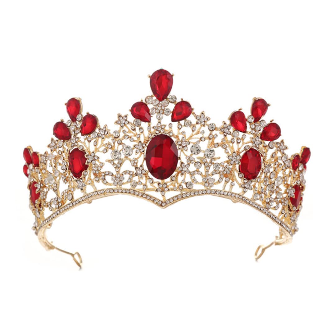 Elegant Baroque Wedding Tiara for Women - Rhinestone Bridal Crown & Princess Headpiece for Brides, Bridesmaids & Flower Girls | Perfect for Weddings, Prom, Quinceañera & Special Occasions
