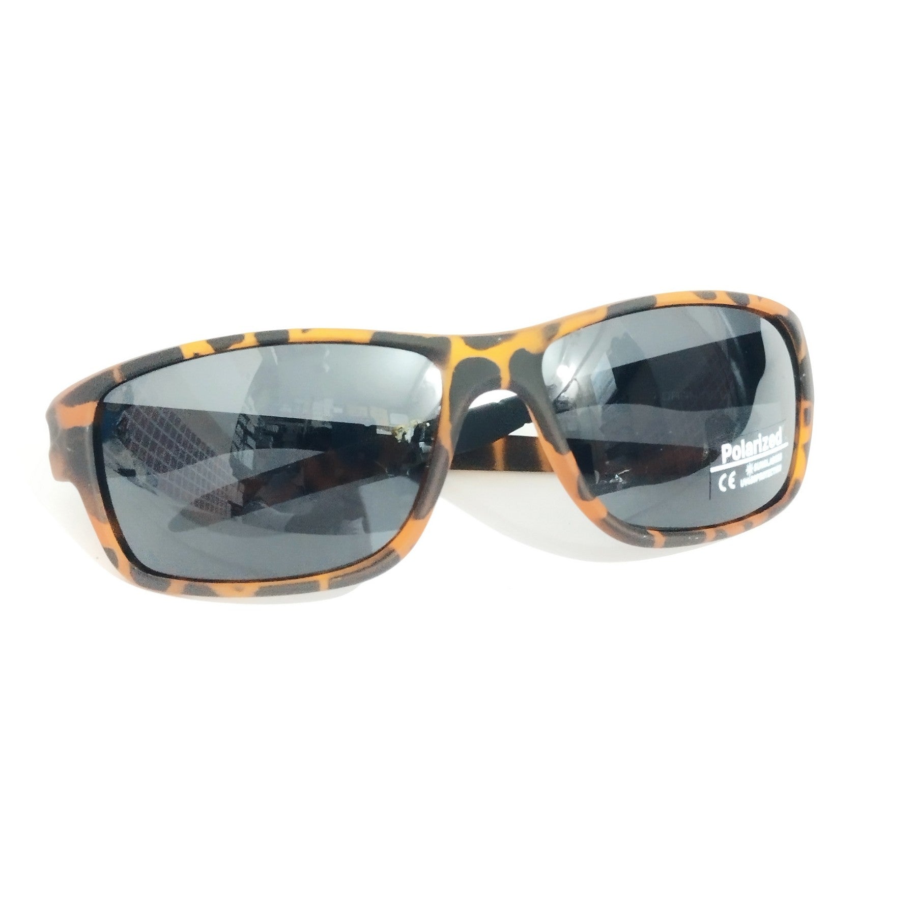 Stylish Brown Wraparound Polarized Sunglasses for Men & Women - UV Protection, Lightweight & Comfortable - Perfect for Driving, Beach, and Outdoor Activities