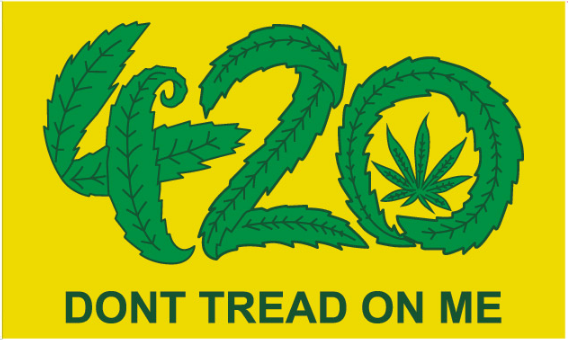 420 Don't Tread On Me 3'x5' Flag - Rough Tex® 100D Heavy Duty Polyester - American Revolution Patriotic Banner for Outdoor, Wall Decor & Historical Events