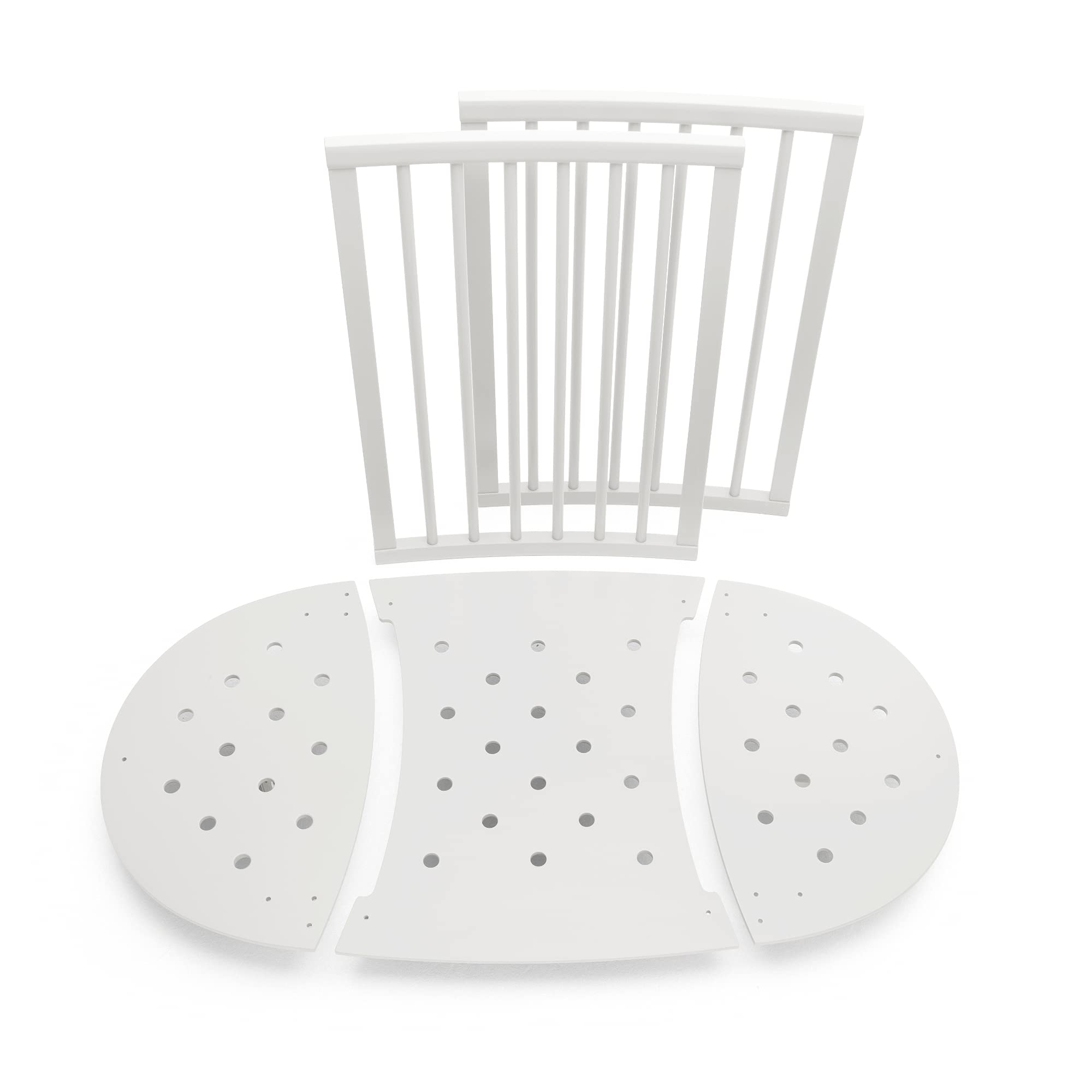 Stokke Sleepi Bed Extension V2 - White | Convert Mini Crib to Toddler Bed | Compatible with Pre-Sept 2022 Models | Mattress Not Included | Perfect Nursery Upgrade for Growing Babies