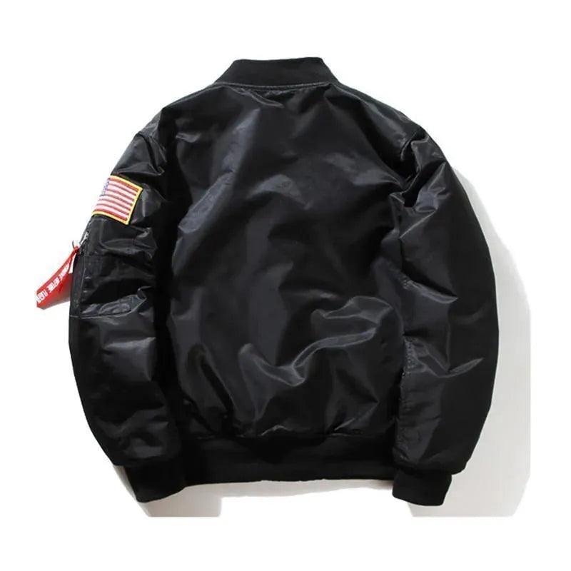 Military Bomber Jacket for Men - Tactical Aviator Jacket with Warm Fleece Lining | Perfect for Outdoor Adventures, Casual Wear & Street Style Fashion