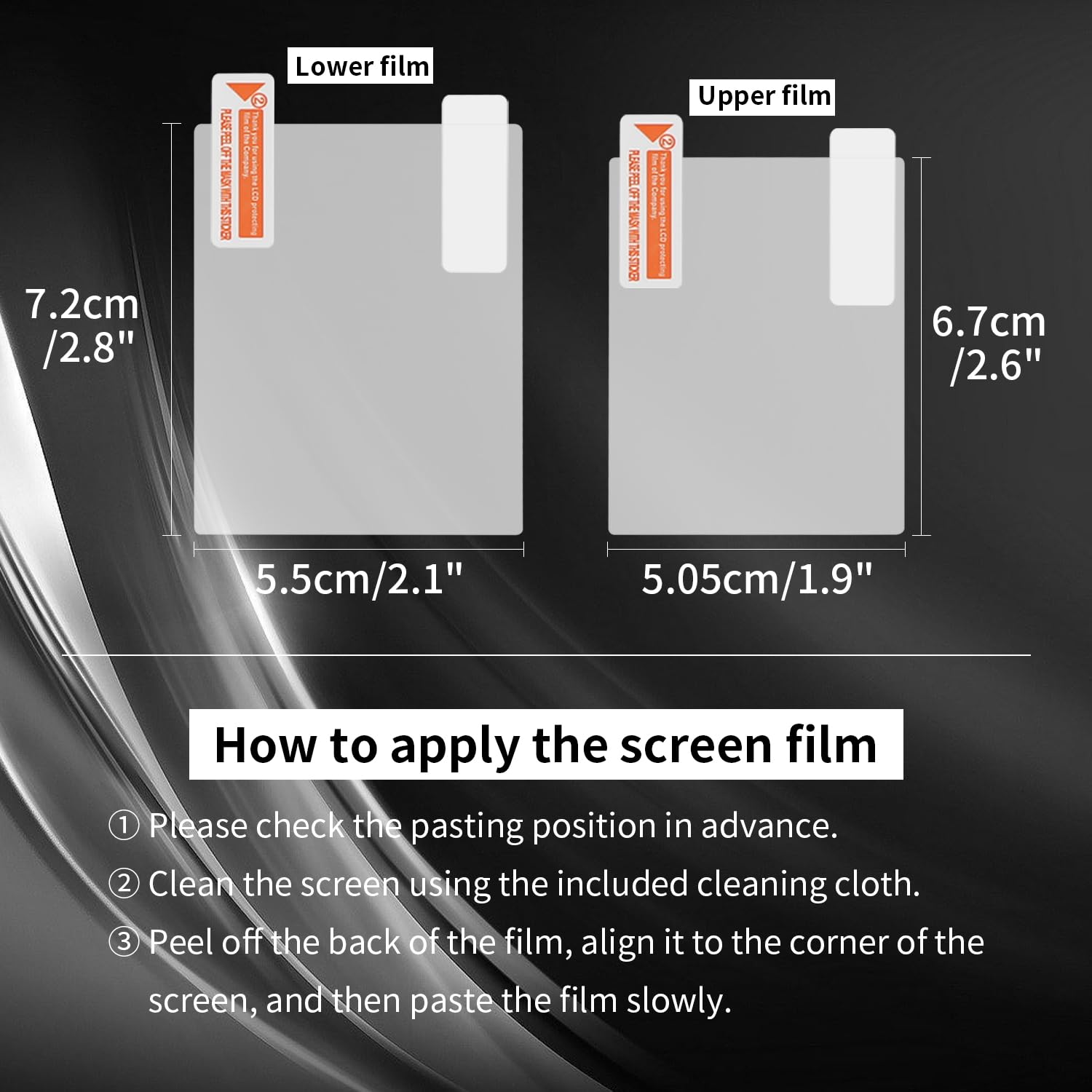 OSTENT 3-Pack Clear Screen Protector for Nintendo DSi - Gaming Protection