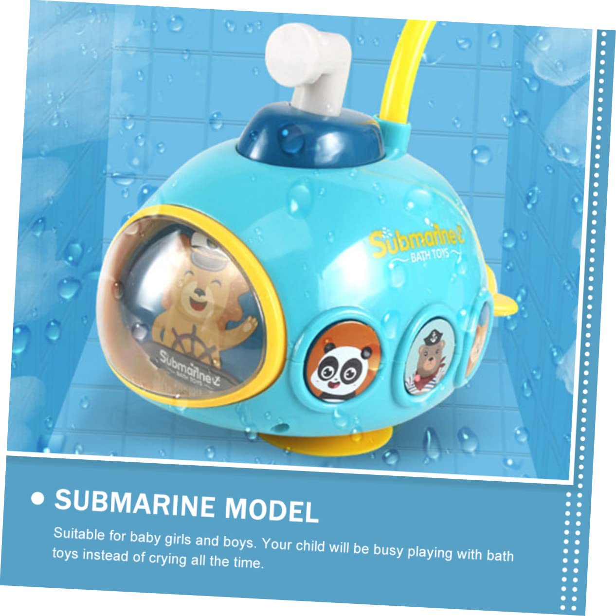 UPKOCH 2-Pack Electric Water Spray Bath Toys for Kids - Blue Plastic Shower Toys for Toddlers, Fun Bathtime Play for Boys & Girls - Perfect for Splash Play, Sensory Development & Bath Time Entertainment