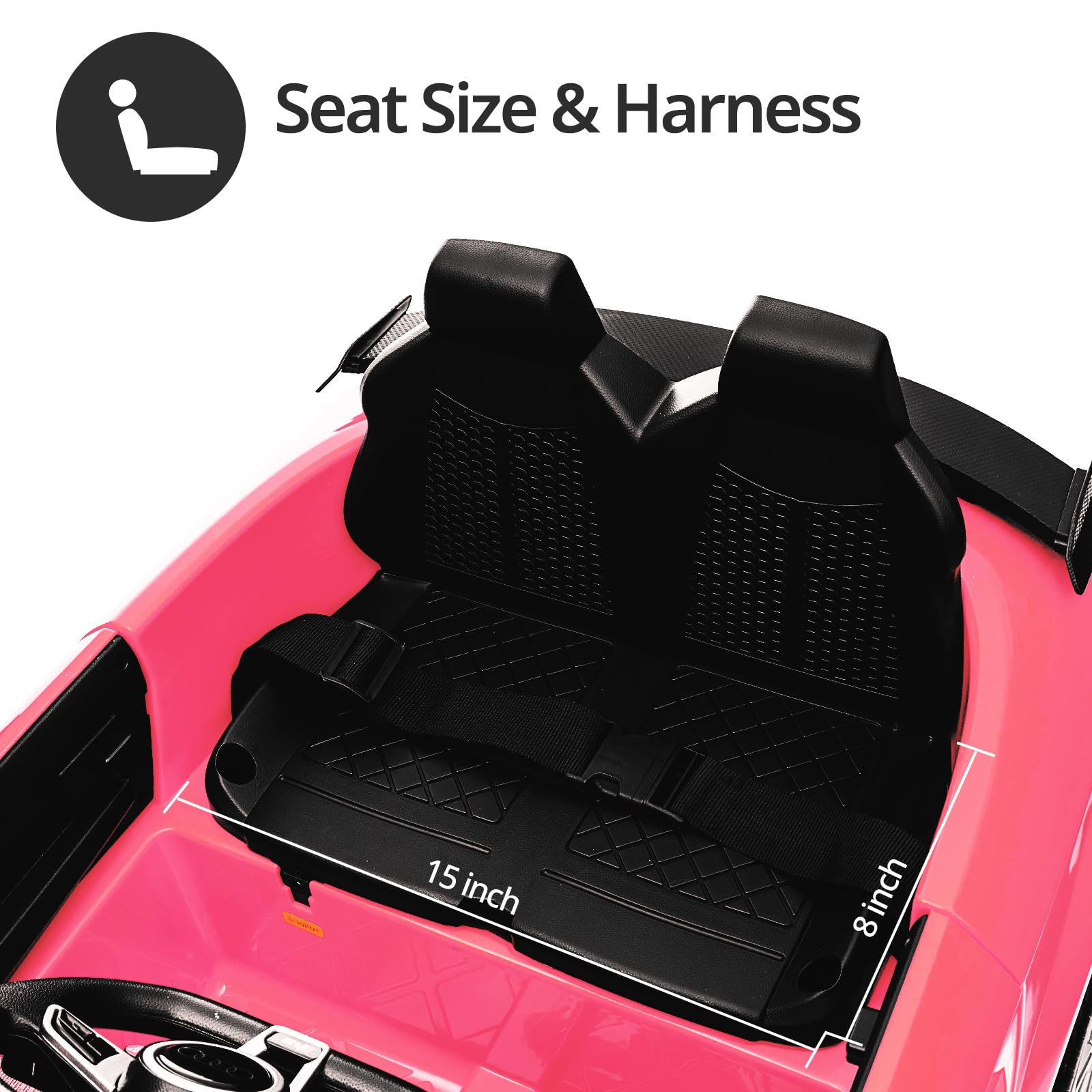 Licensed Audi Electric Kids Car - 12V Battery-Powered Ride-On Toy for Toddlers with Parental Remote Control, Pink - Perfect for Indoor Play, Outdoor Adventures & Birthday Gifts