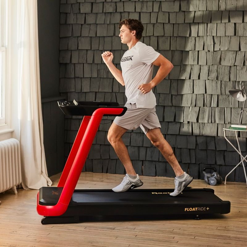 Reebok FR30z Floatride Treadmill RVFR 10421RDZ - Premium Home Fitness Equipment for Running & Walking - Perfect for Small Spaces, Home Gyms & Cardio Workouts