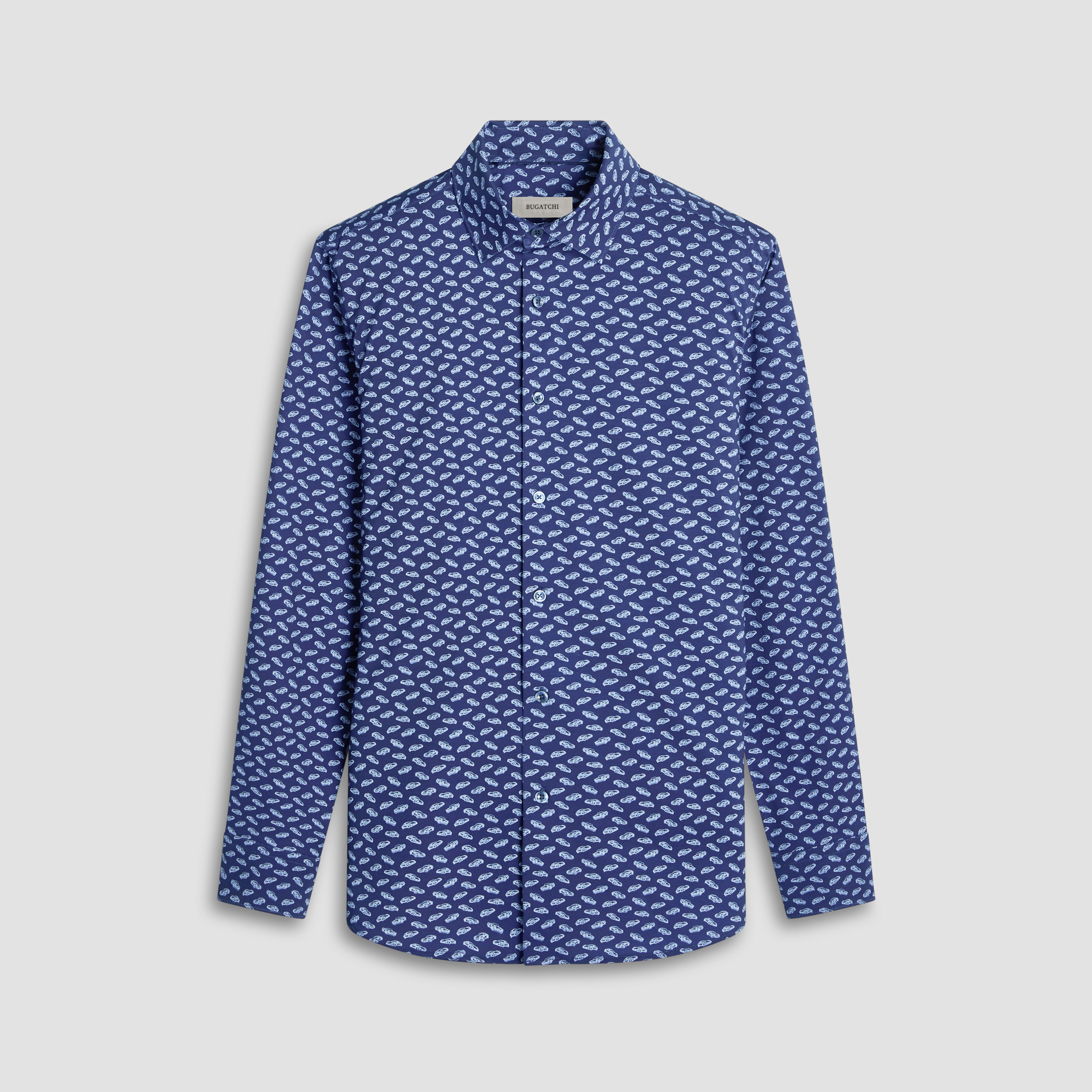 James Car Print Cotton Shirt for Men - Soft & Comfortable Short Sleeve Tee - Perfect for Casual Wear, Road Trips & Car Enthusiast Gifts