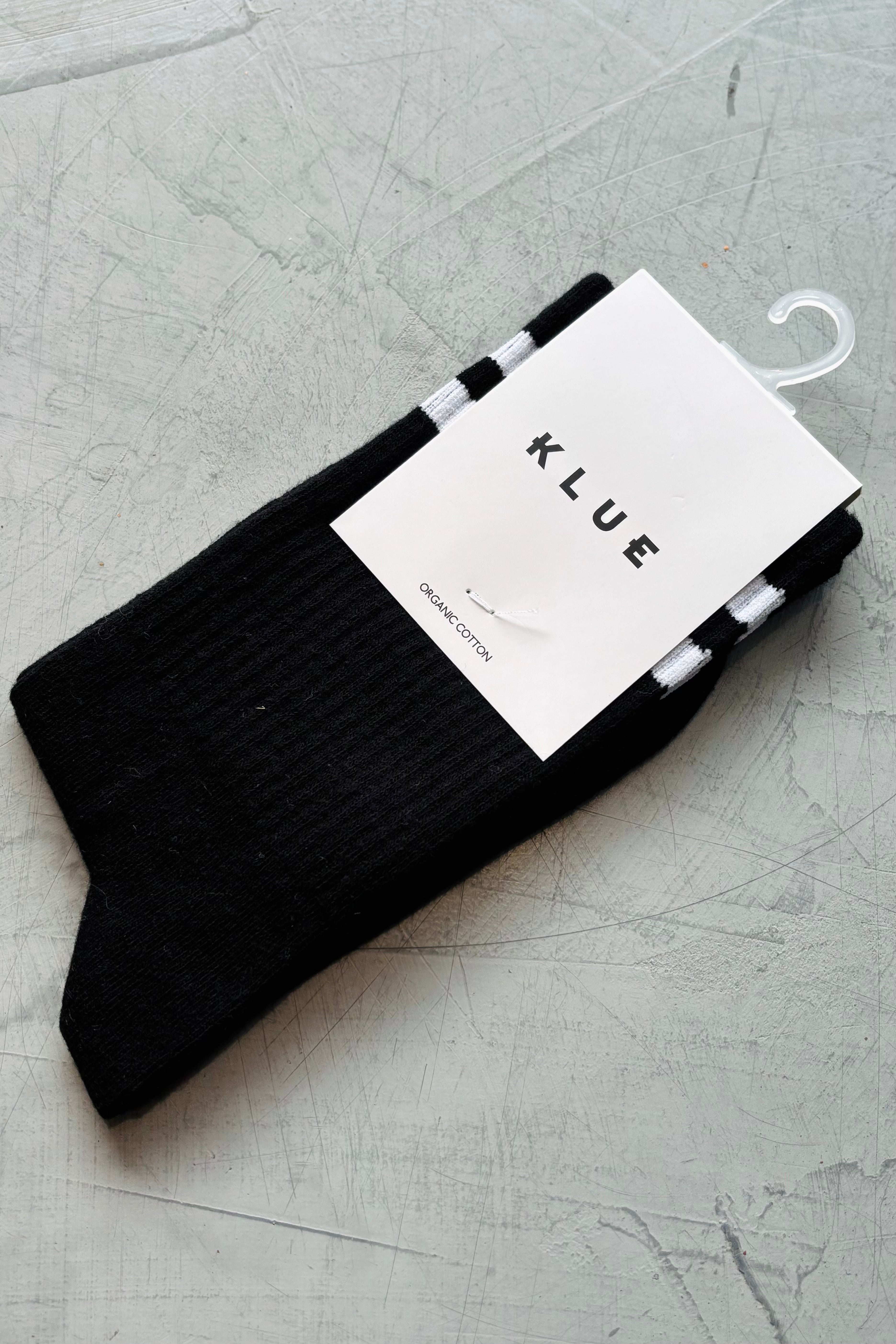 KLUE Cotton Tennis Socks for Men & Women - Breathable Athletic Socks with Cushioned Arch Support - Perfect for Tennis, Running, Gym Workouts & Casual Wear | Black