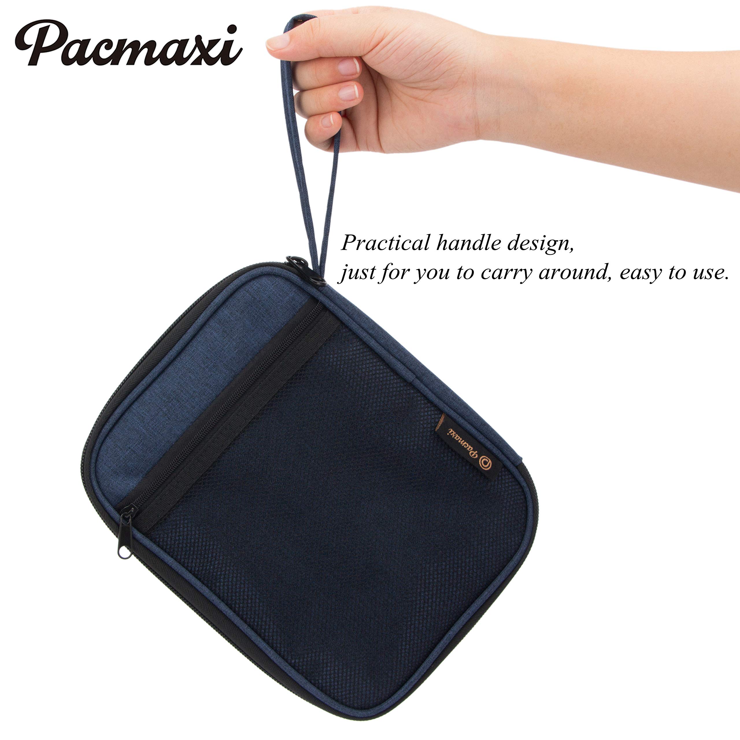 PACMAXI Watch Band Storage Organizer - Holds 10 Watch Straps, Durable Travel Watch Case for Apple Watch Bands & Smartwatch Accessories (Blue) - Perfect for Travel, Home Organization & Watch Collector Storage