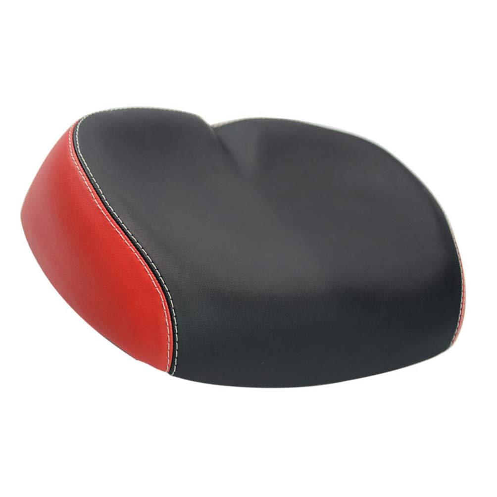 BESPORTBLE Comfortable PU Leather Bike Seat Cover - Soft Exercise & Mountain Bike Saddle Cushion - Black - Perfect for Cycling, Commuting & Outdoor Adventures