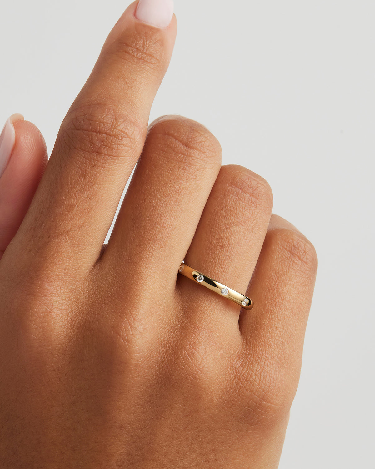 14K Solid Gold Cosmic Lab-Grown Diamond Ring for Women - Elegant Wedding, Engagement, Anniversary Jewelry Gift