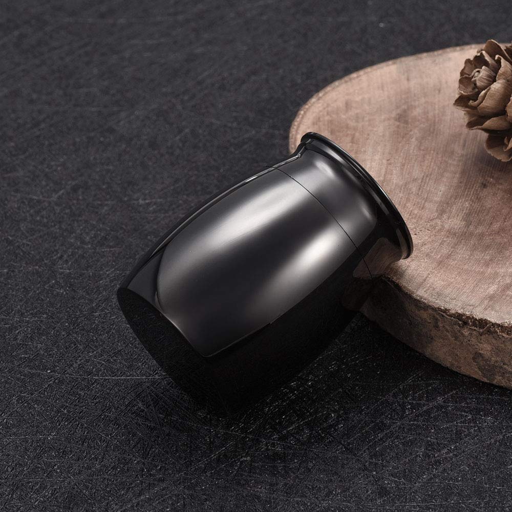 Small Keepsake Urn for Human & Pet Ashes - Angel Wing Mini Cremation Jewelry Memorial Ash Holder with Velvet Bag (Black 30X40MM) - Perfect for Travel, Home Memorials & Keeping Loved Ones Close