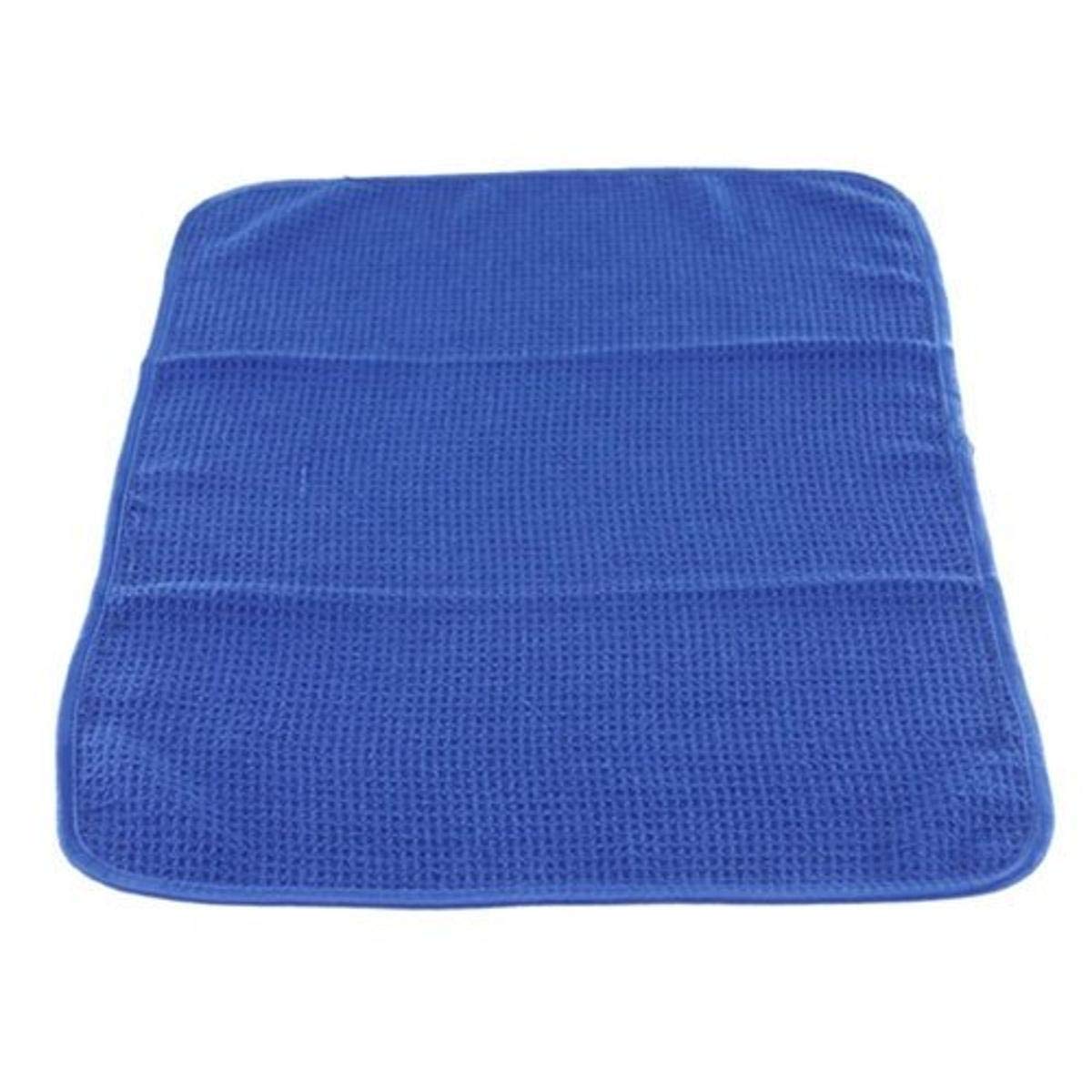 Chemical Guys Waffle Weave Towel for Streak-Free Cleaning - 24 x 16 Inches, Blue - Perfect for Home, Auto Glass, Windows, Mirrors, and Shower Doors