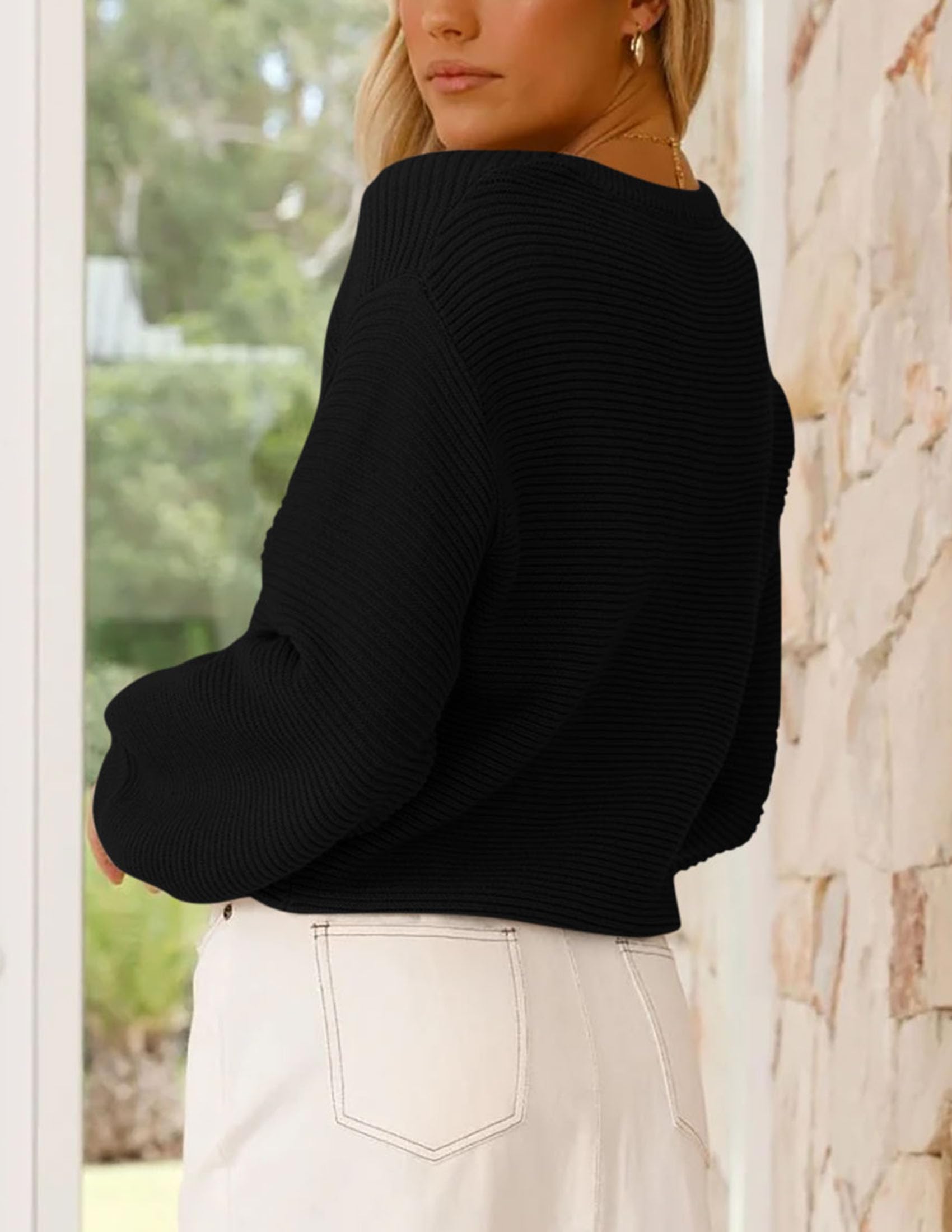 PRETTYGARDEN Women's Casual Loose Knit Sweater - Ribbed Crewneck Long Sleeve Pullover Top for Fall 2025 | Cozy Autumn Outfits & Layering Essentials