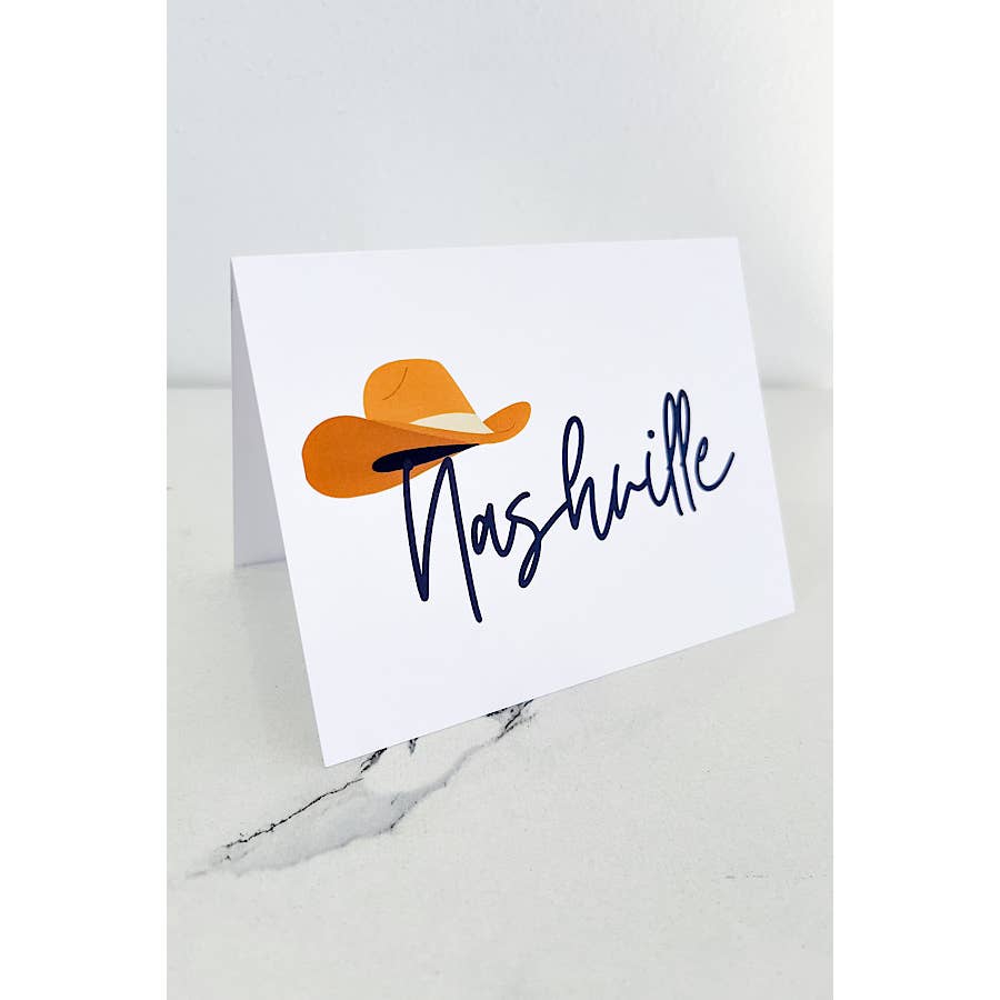 Nashville Themed Blank Notecards - Set of 10 Premium Quality Notecards for Greetings, Thank You Notes & Special Occasions - Perfect for Travel Lovers & Souvenir Collectors