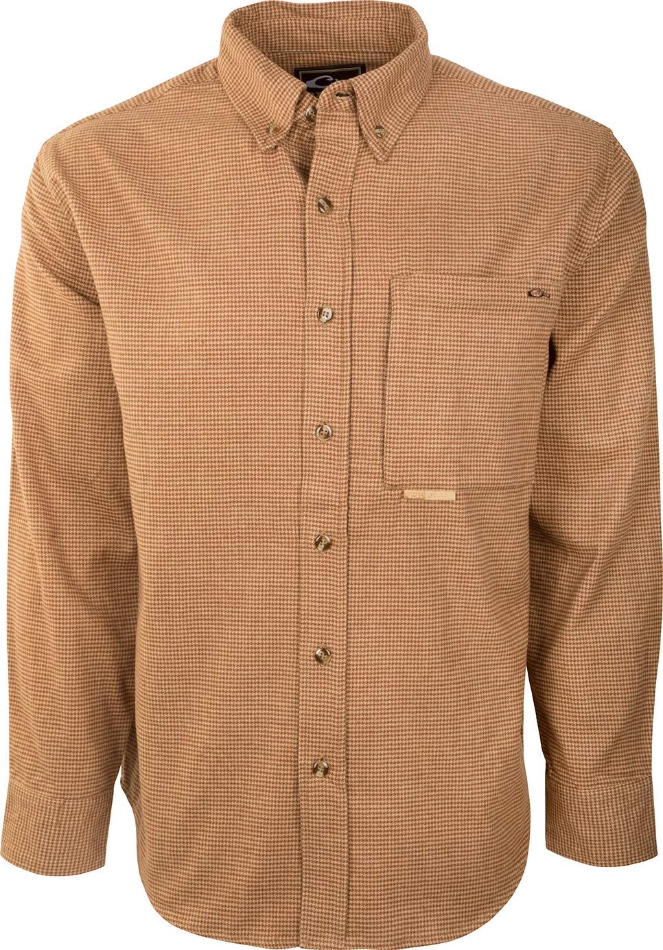 Drake Waterfowl Men's Autumn Brushed Twill Shirt - Comfortable Hunting & Outdoor Casual Wear for Fall Season