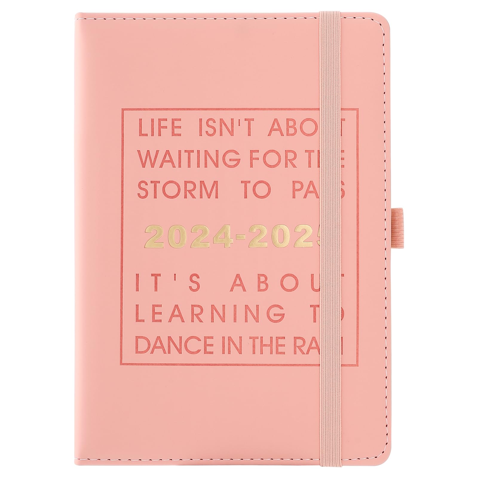 2024-2025 Academic Planner & Daily Diary - July 2024 to June 2025 Weekly/Monthly Organizer with Pen Holder & Tabs - Perfect for Students, Professionals & Goal Tracking (Pink)