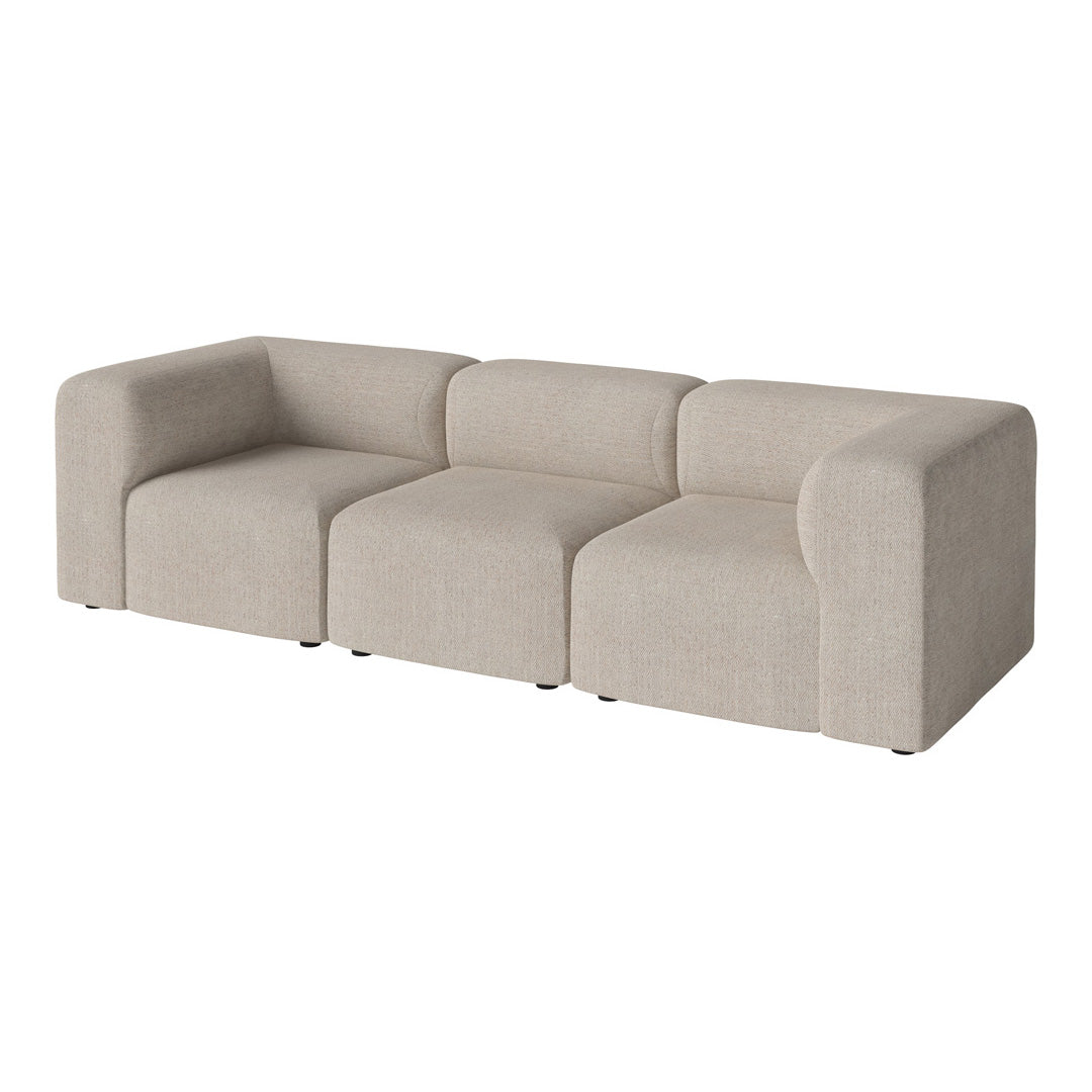 Modern Angle 3-Seater Sofa - Comfortable L-Shaped Sectional Couch for Living Room, Lounge & Small Spaces - Perfect for Apartments, Dorms and Cozy Home Decor