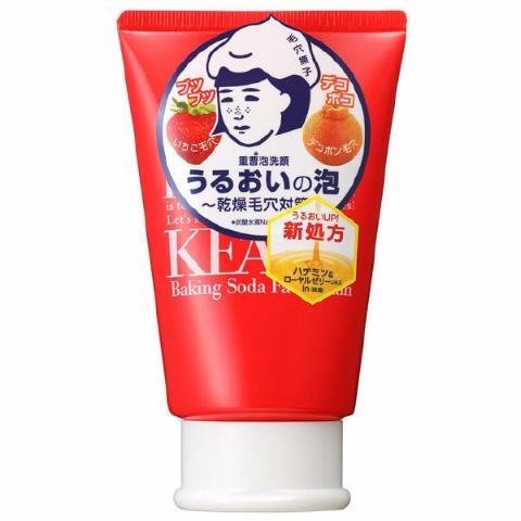 Ishizawa Lab Keana Nadeshiko Baking Soda Face Wash Foam 100g - Deep Cleansing Pore Treatment for Acne & Blackheads - Perfect for Daily Skincare Routine