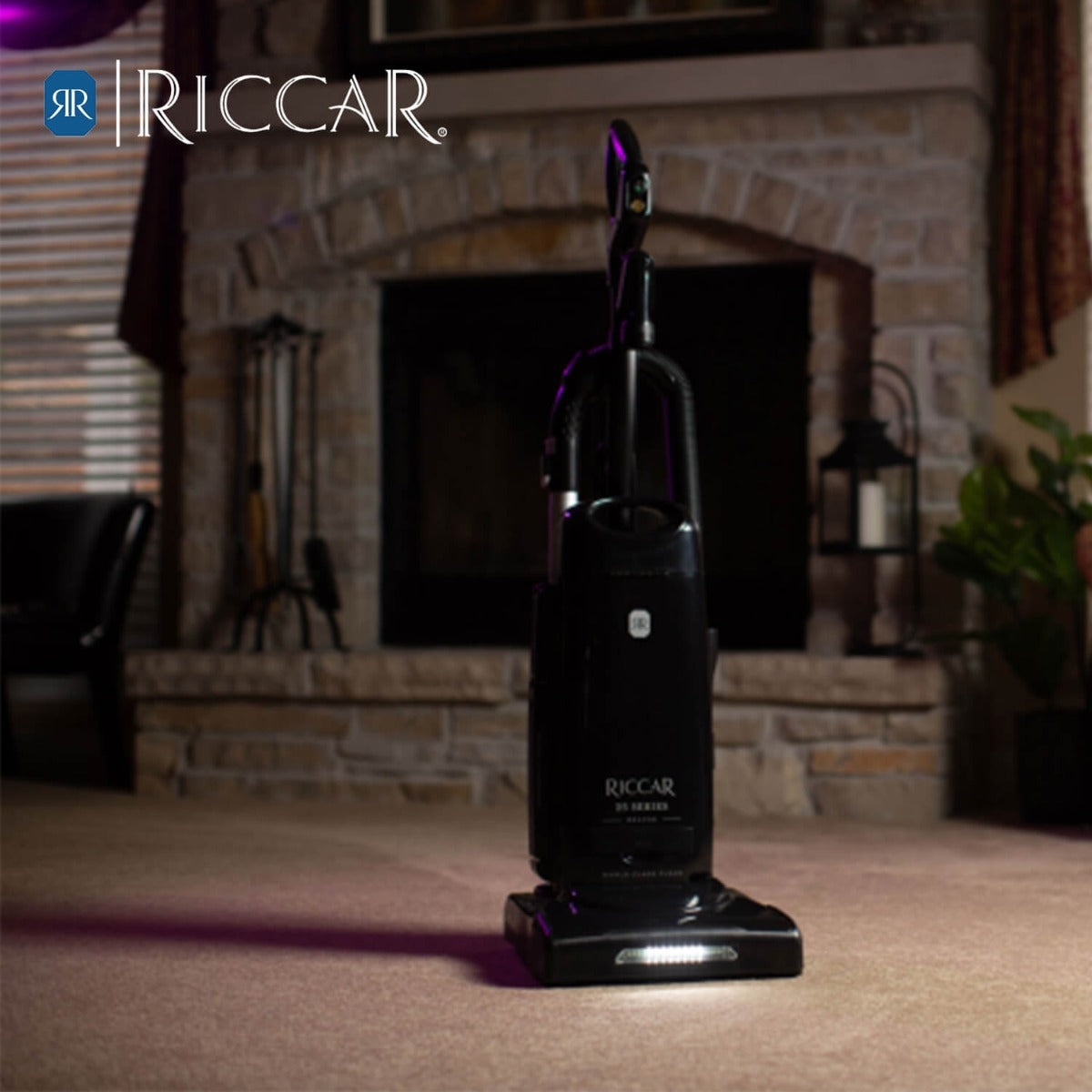 Riccar Deluxe Clean Air Upright Vacuum (R25D) - Powerful HEPA Filtration for Pet Hair & Allergens - Perfect for Hardwood Floors & Carpets