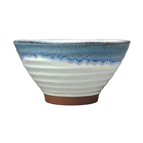 16-Piece Dusk Blue Dinnerware Set for 4 - Textured Farmhouse Style Stoneware Plates, Bowls & Mugs - Dishwasher & Microwave Safe - Perfect for Casual Dining, Family Gatherings & Everyday Use