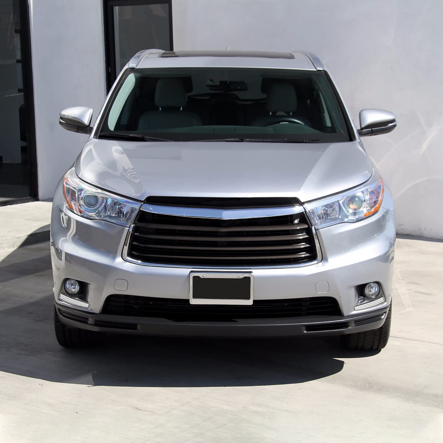 Spec-D Tuning Chrome LED Fog Lights with Strip + Bulbs - Compatible with 2014-2016 Toyota Highlander (Left & Right Pair) - Enhance Visibility & Style for Night Driving & Off-Road Adventures