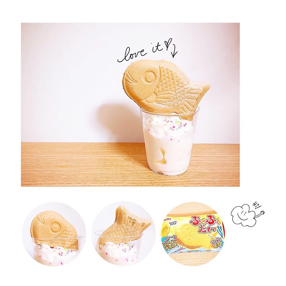 Original Flavor Taiyaki - Authentic Japanese Wagashi Sweet, Traditional Asian Dessert Snack (0.6oz x 2 Pack) - Perfect for Afternoon Tea, Gift Giving & Daily Snacking