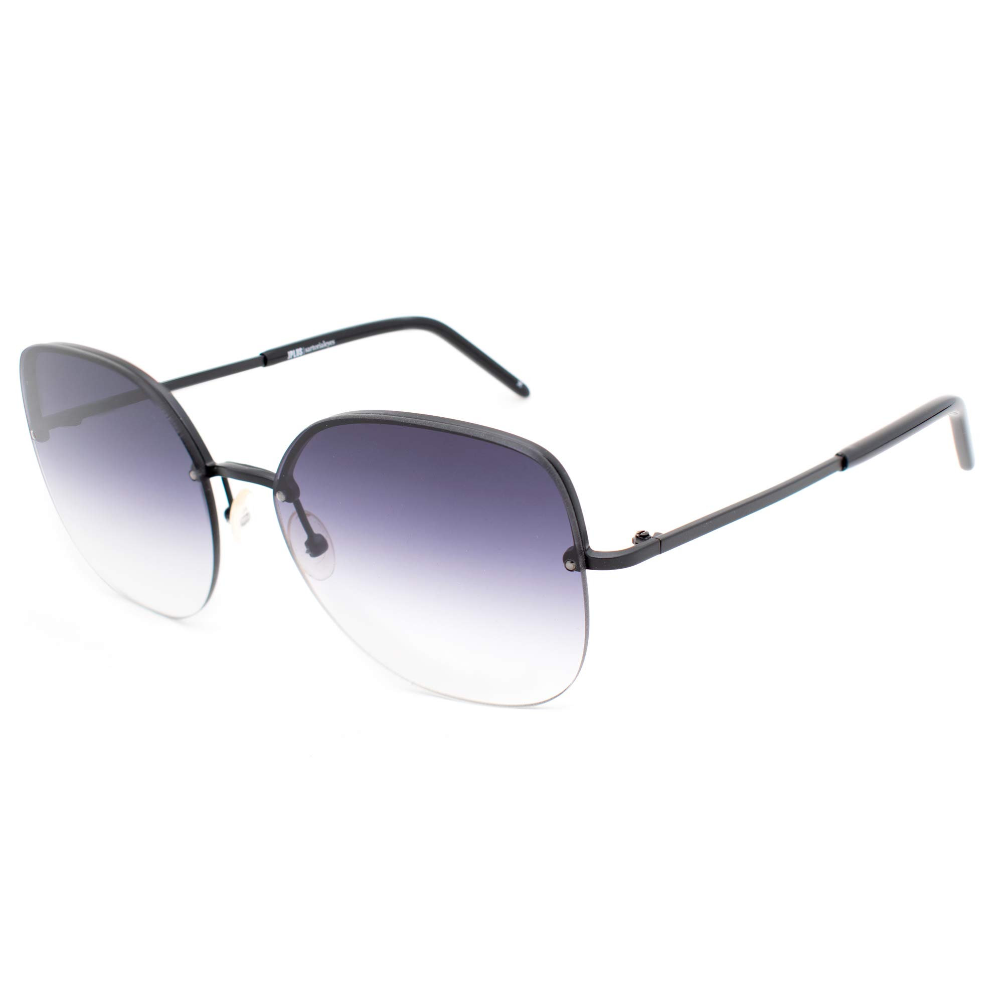 JP3039-01 Polarized Fashion Sunglasses for Women - JPlus Black UV Protection Shades | Perfect for Driving, Beach & Outdoor Activities