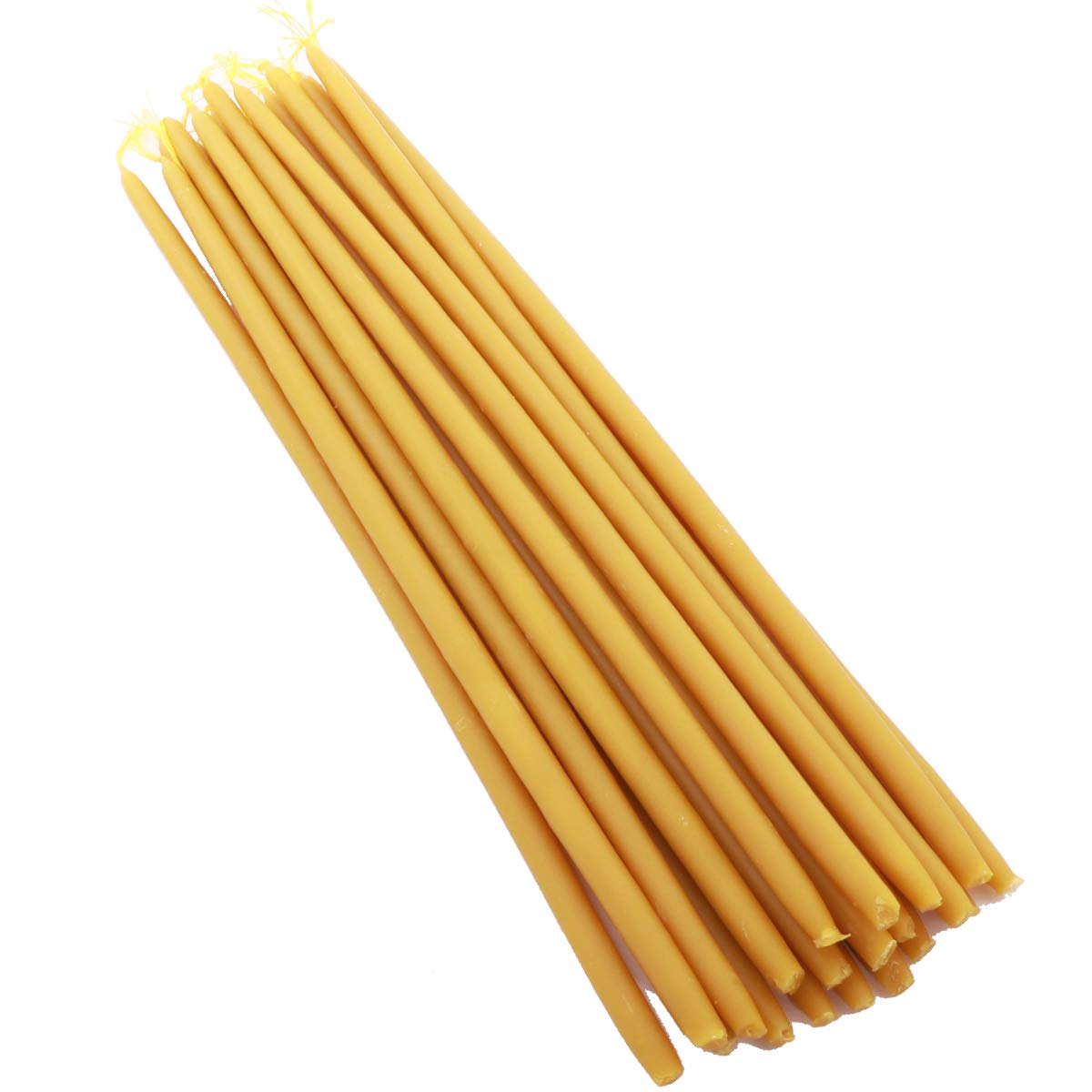 100% Pure Beeswax Candles - 1750g (Approx 100 Pcs) 32cm Handmade in Greece - Perfect for Weddings, Aromatherapy & Home Decor
