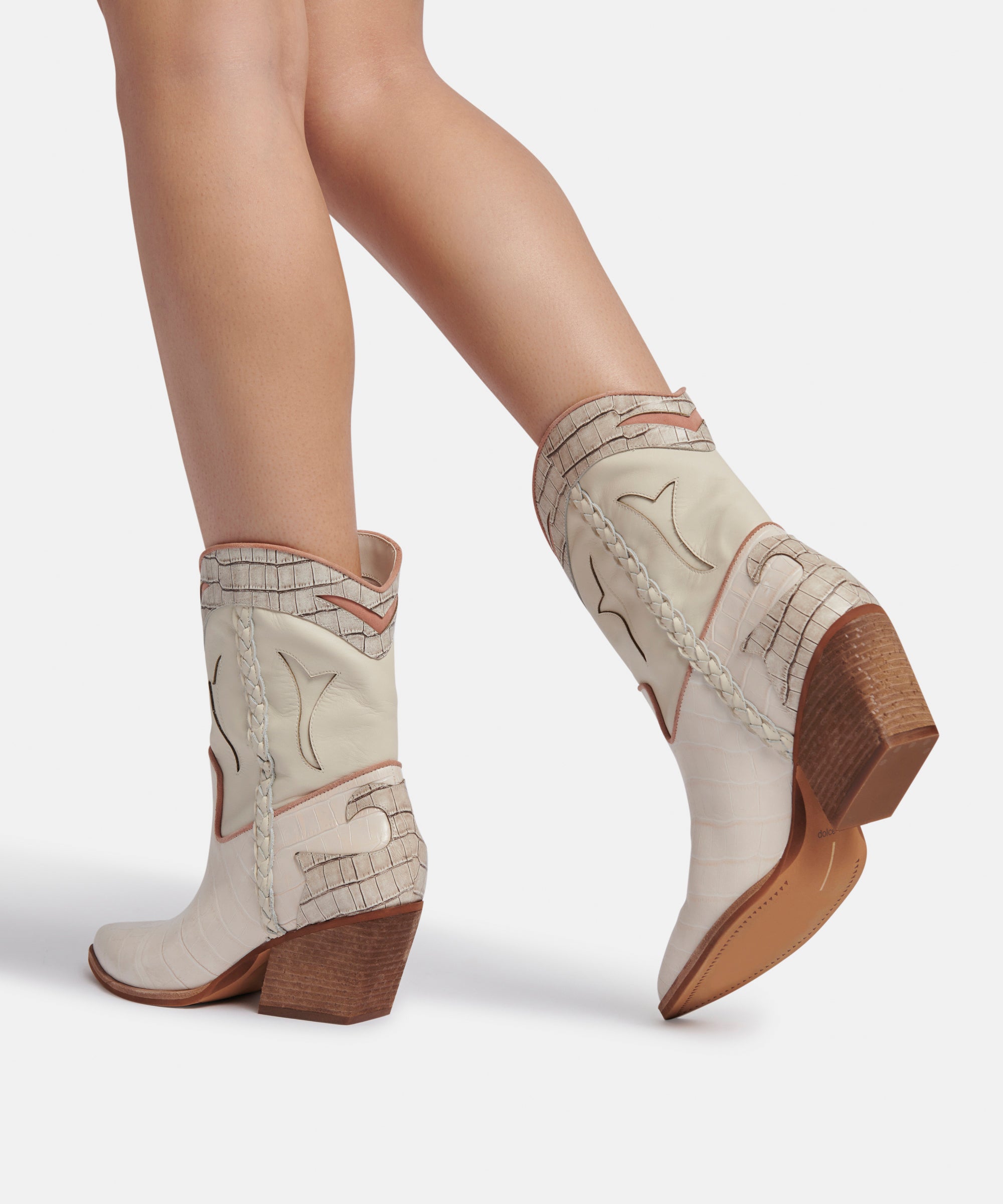 Loral Ivory Leather Booties for Women - Comfortable & Stylish Ankle Boots - Perfect for Fall, Winter, and Casual Outfits