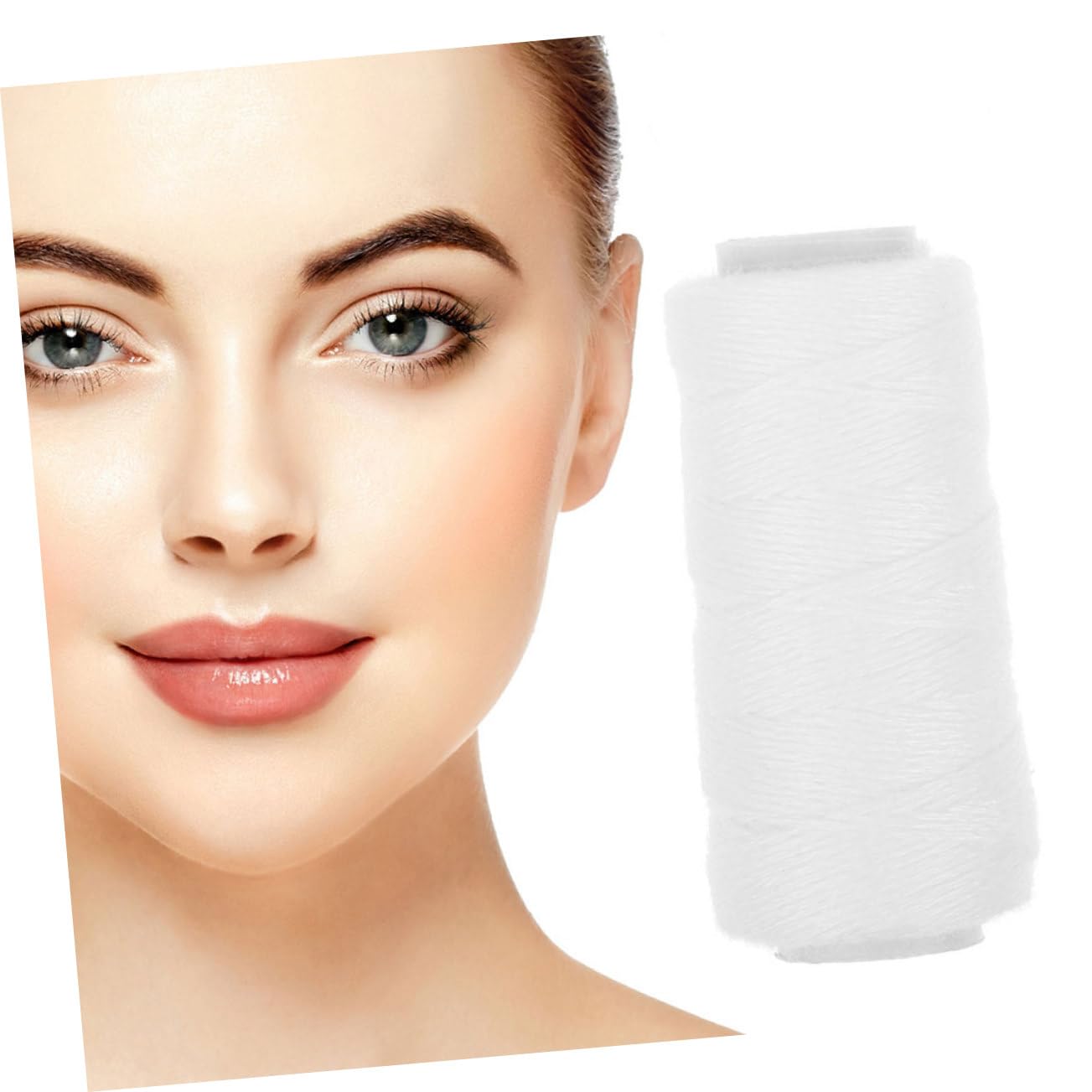 Professional Facial Hair Remover Threading Tool - Cotton Thread Epilator for Eyebrows, Upper Lip & Chin - Painless Hair Removal Machine for Smooth Skin at Home & Salon