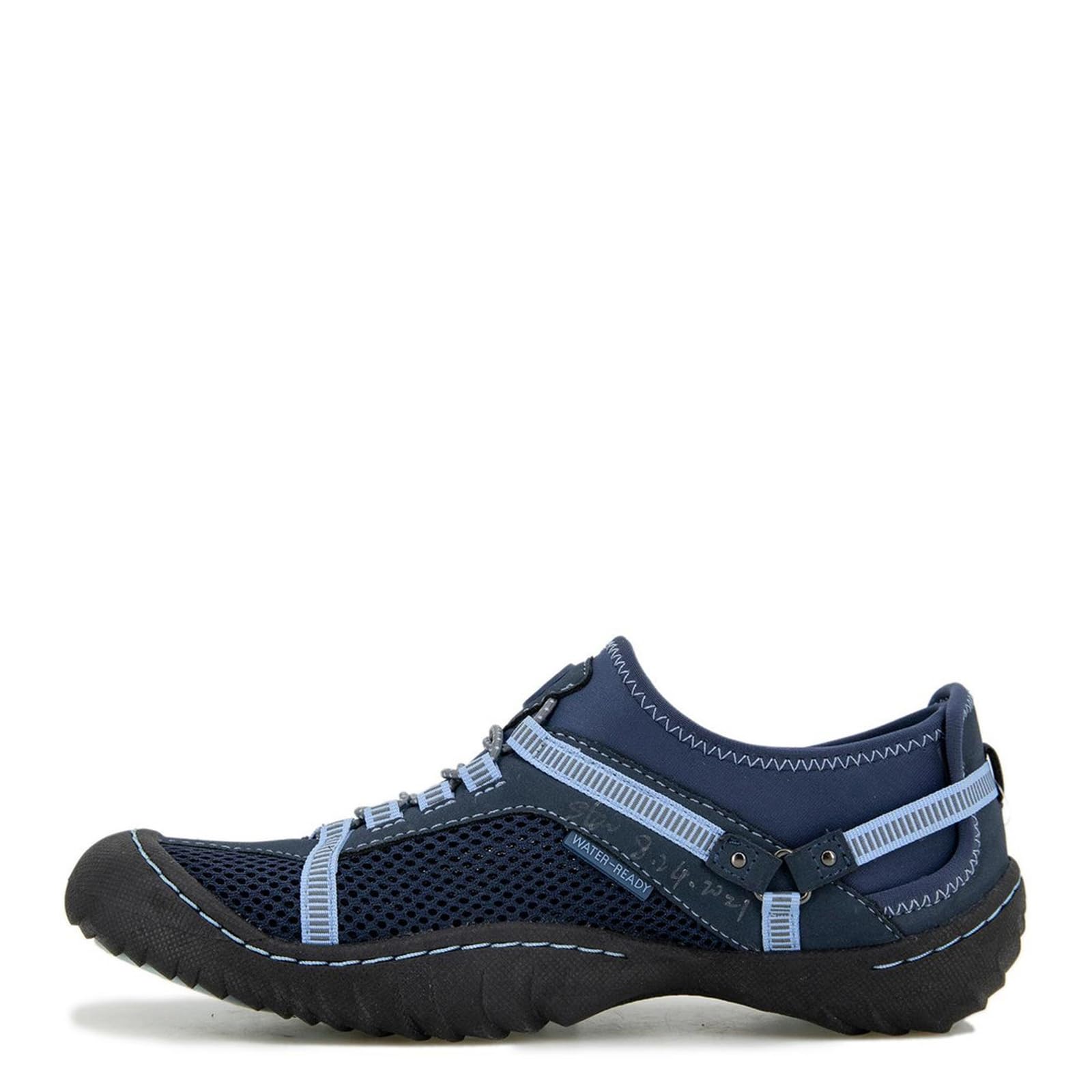 JBU Tahoe Water Ready Women's Outdoor Comfort Closed Toe Slip On Water Shoes for Beach, Pool, and Water Sports