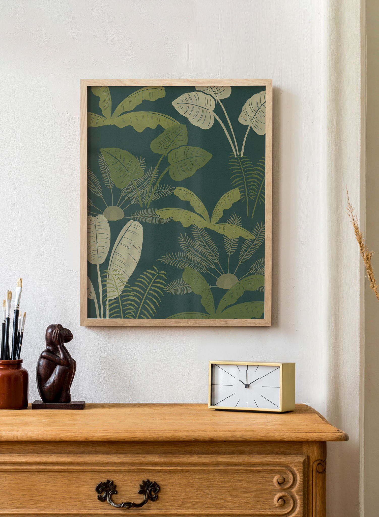 Monstera Harmony Poster - Tropical Plant Art Print for Home & Office Decor - Perfect for Living Room, Bedroom, or Workspace Aesthetic