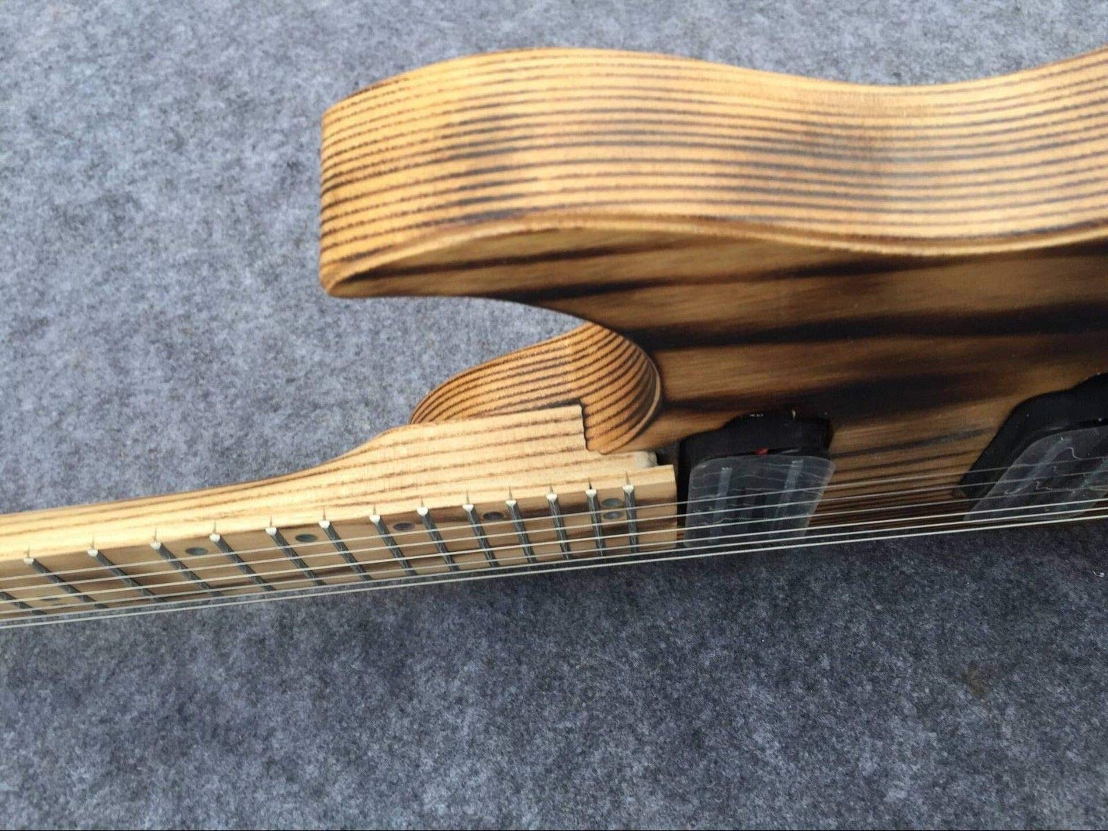 Brand Electric Travel Guitar - Headless Design for Portable Performance | Perfect for Buskers, Camping & On-the-Go Musicians