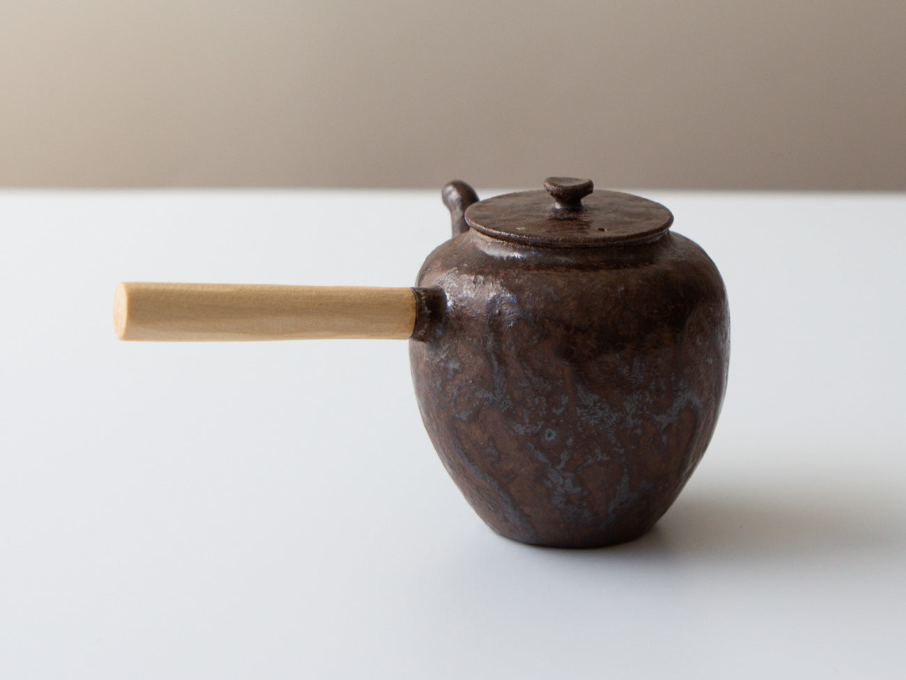 Premium Mini Kyusu Teapot - Authentic Japanese Pear Ash Hachiya Clay Teapot for Sencha & Green Tea | Perfect for Home, Office & Tea Ceremony Use