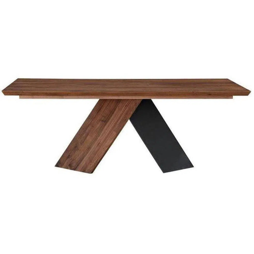 80 Inch Modern Brown Dining Table - Large Farmhouse Style Wooden Table for Kitchen, Dining Room & Open Concept Living Spaces