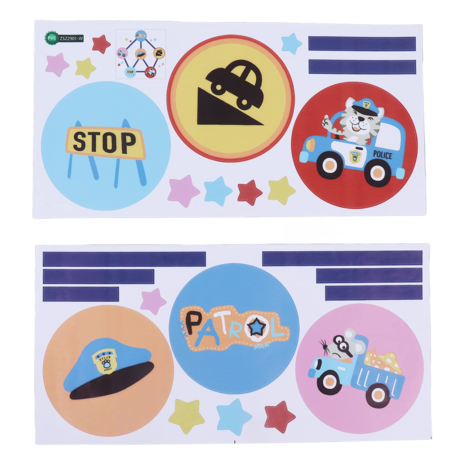 Creative Self-Adhesive Wall Stickers for Kids - Interactive Role Play Decals for Living Room, Kindergarten & Preschool Education - Perfect for Home Decor and Early Childhood Learning Activities