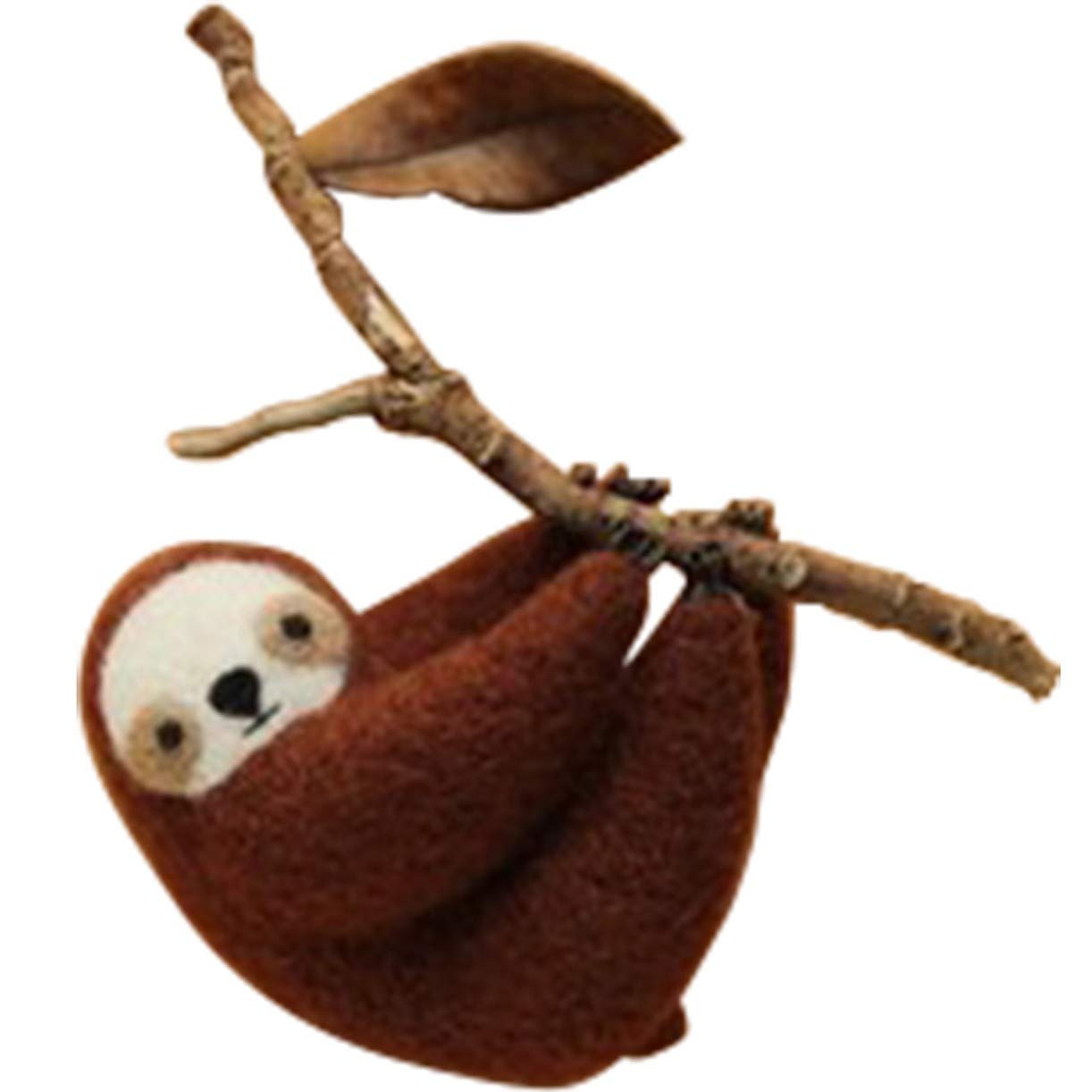 WellieSTR Needle Felting Kit for Beginners - DIY Wool Felting Supplies to Make Adorable Felt Animals (1 Set Sloth) - Perfect for Crafting, Gifts & Stress Relief